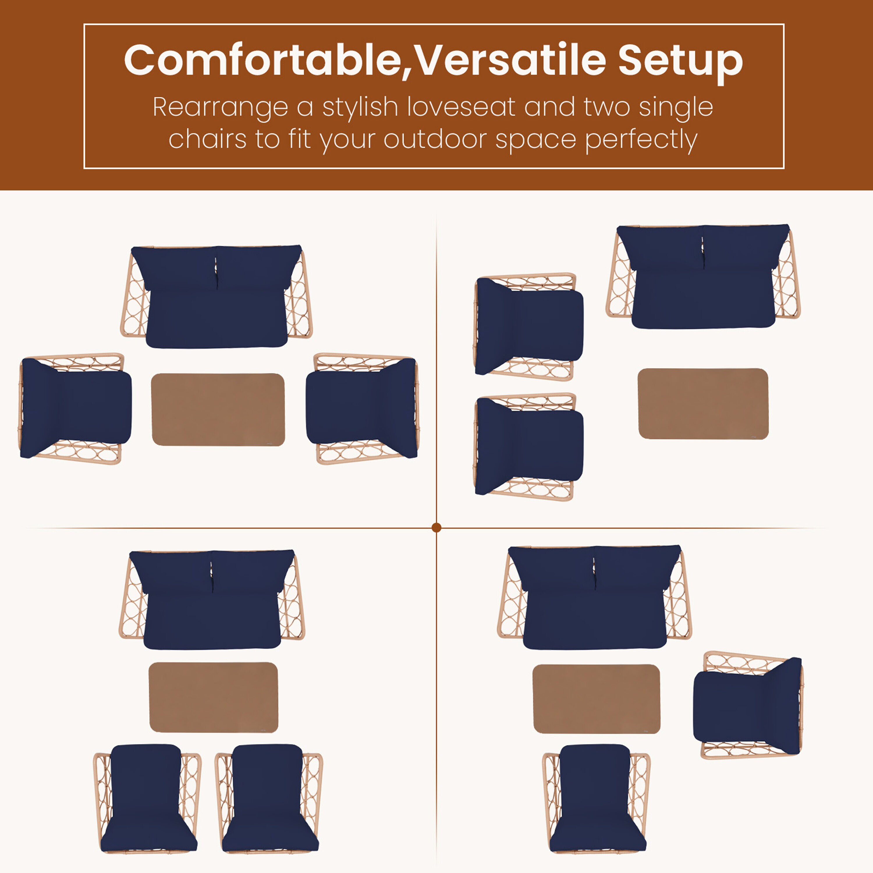 JEAREY TBLH04-NAVY Patio-Conversation-Sets - View #6