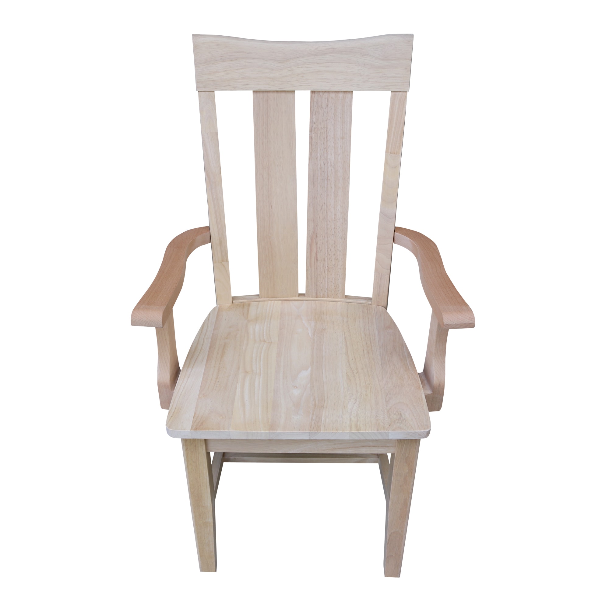 Eco-Friendly Beige Parawood Traditional Arm Chair