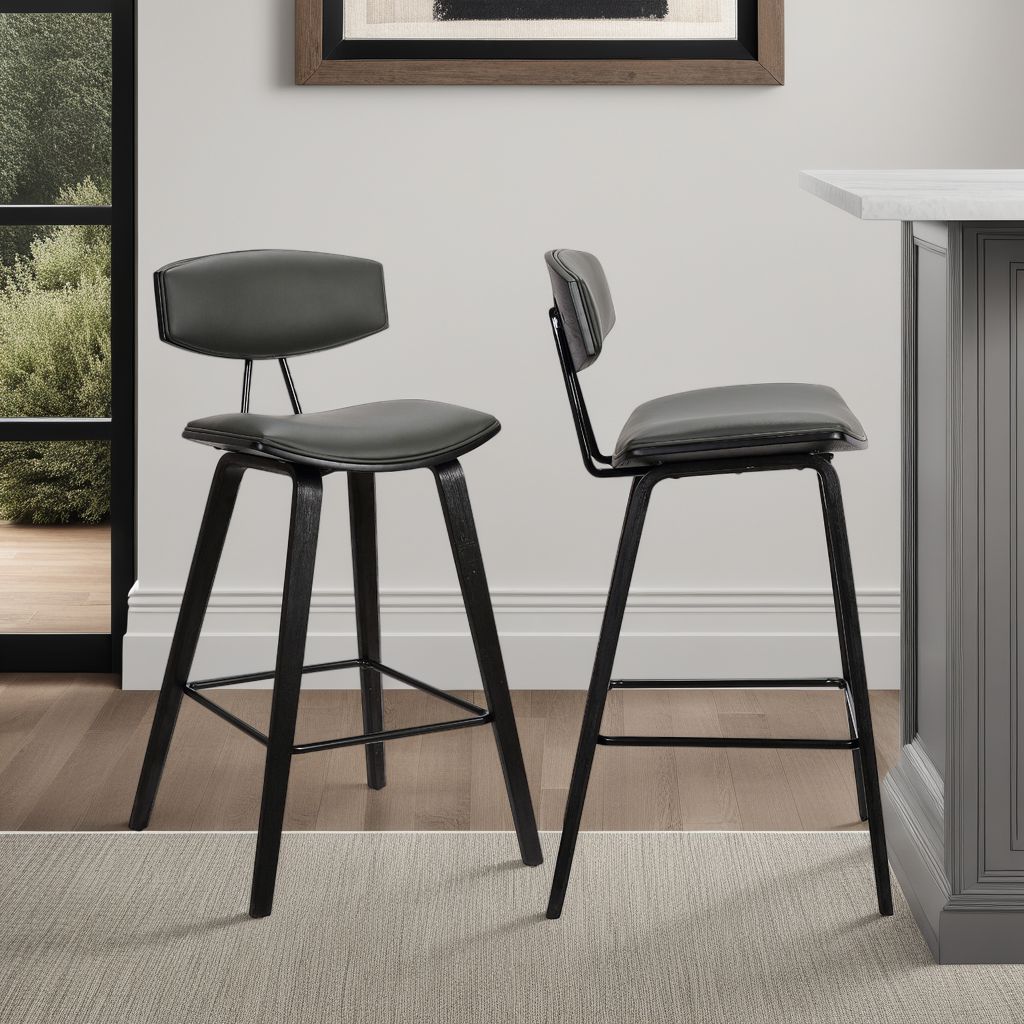 Armen Living LCFOBABLGR30 stools - View #10