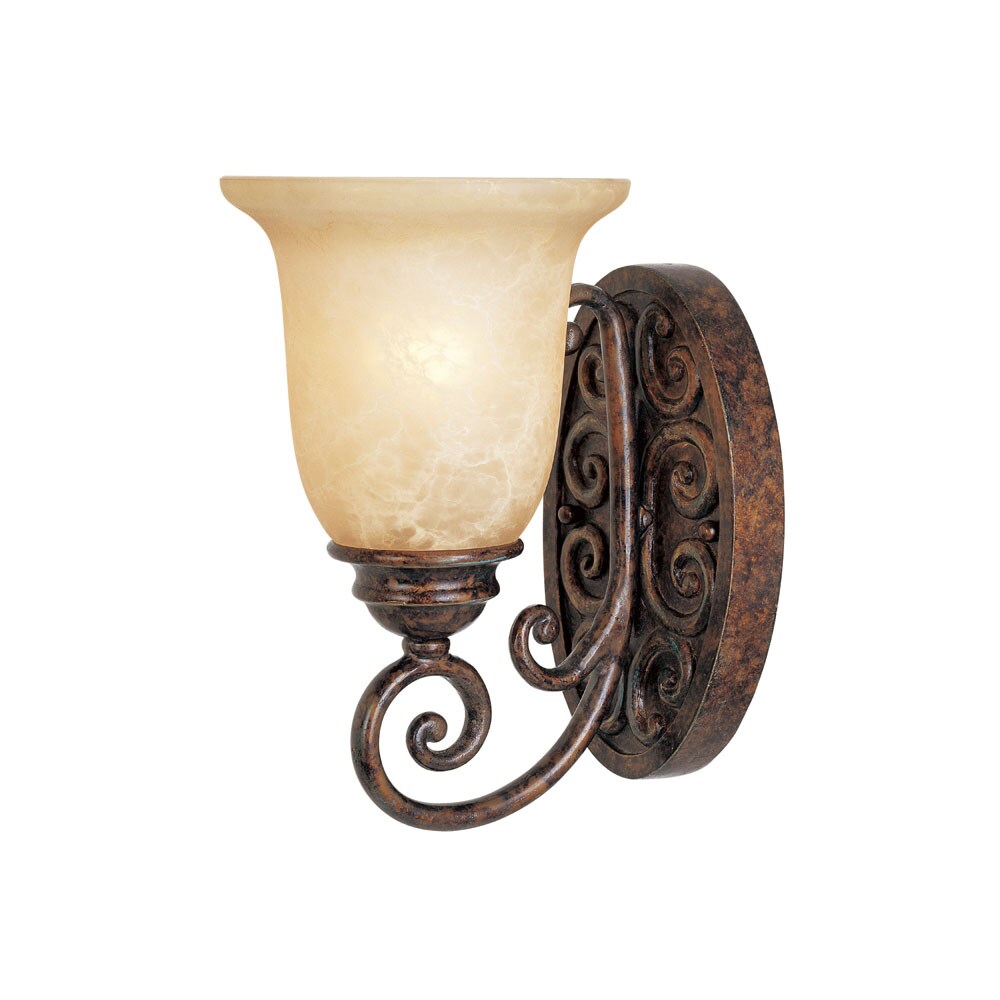 Designers Fountain 97501-BU Amherst 6-in W 1-Light Burnt Umber Transitional Wall Sconce