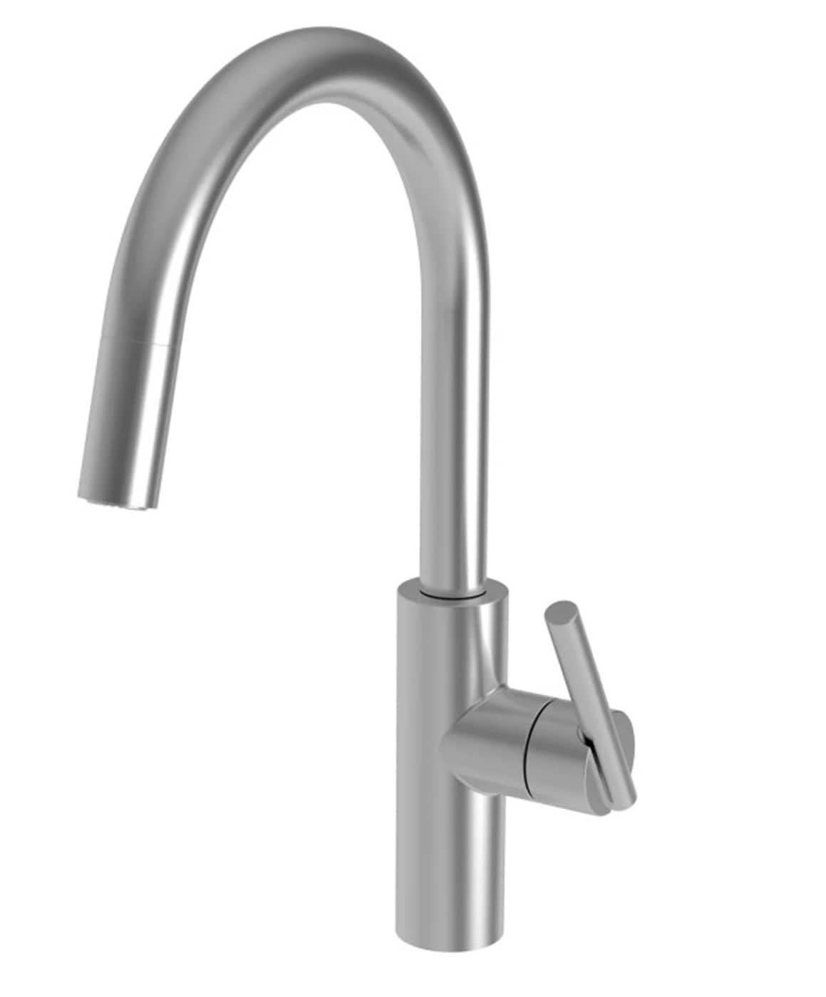 Newport Brass Stainless Steel Pvd Single Handle Swivel Kitchen Faucet At 5388