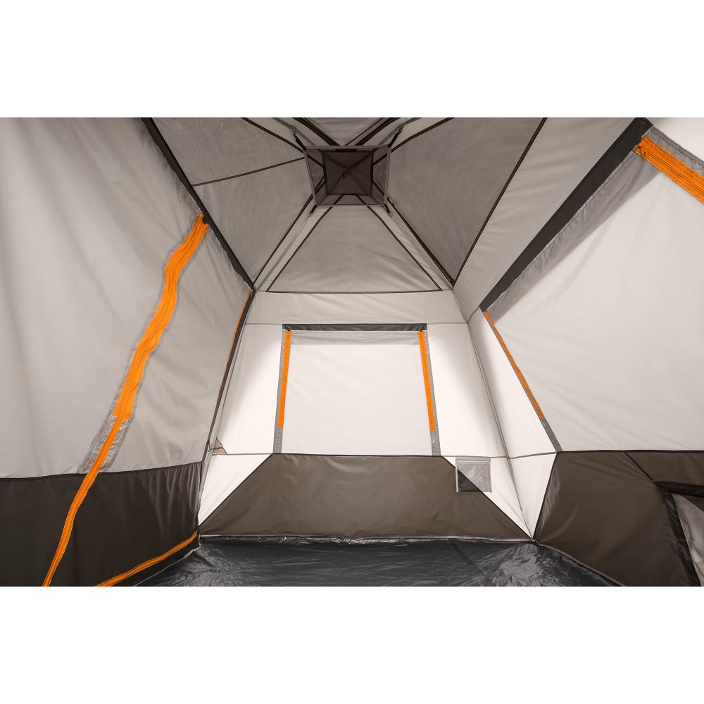Bushnell 9 ft. x 11 ft. Brown Instant Setup Tent with A/C Vent and Heat ...