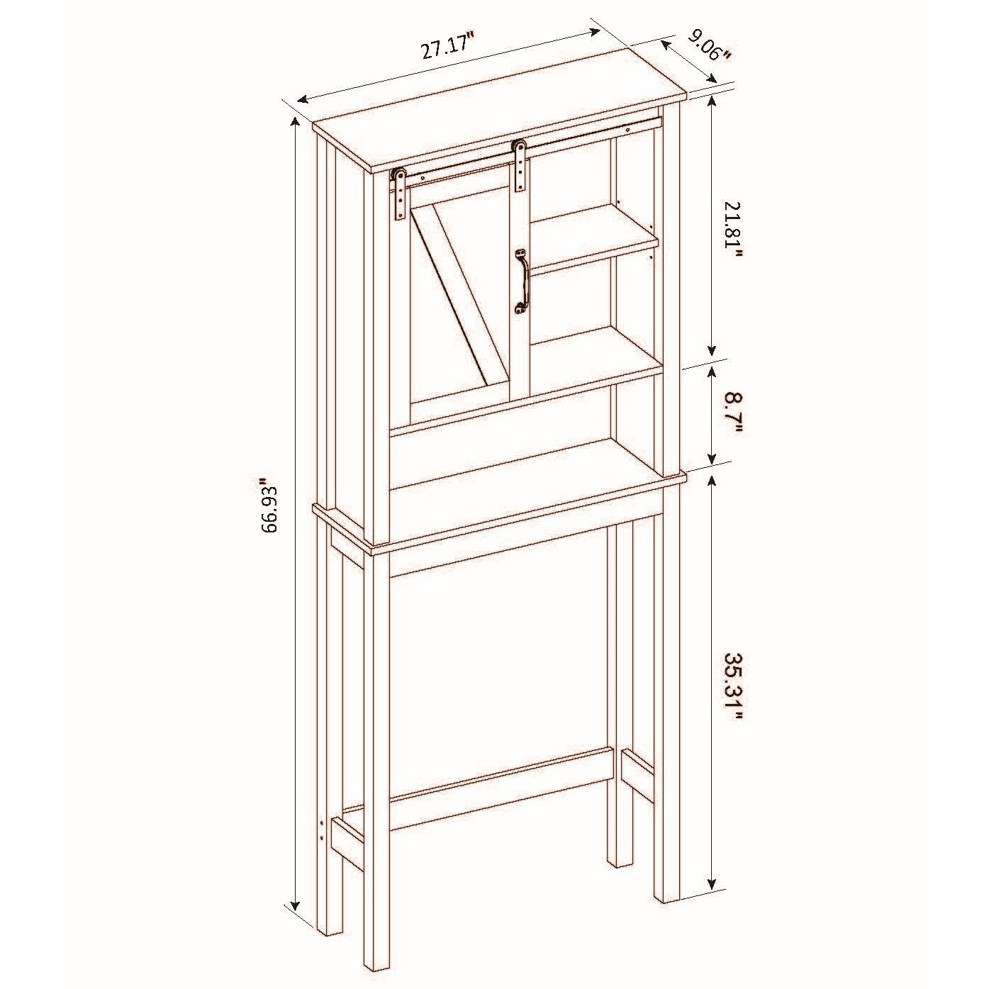 LuxenHome WHIF959 etageres - View #12