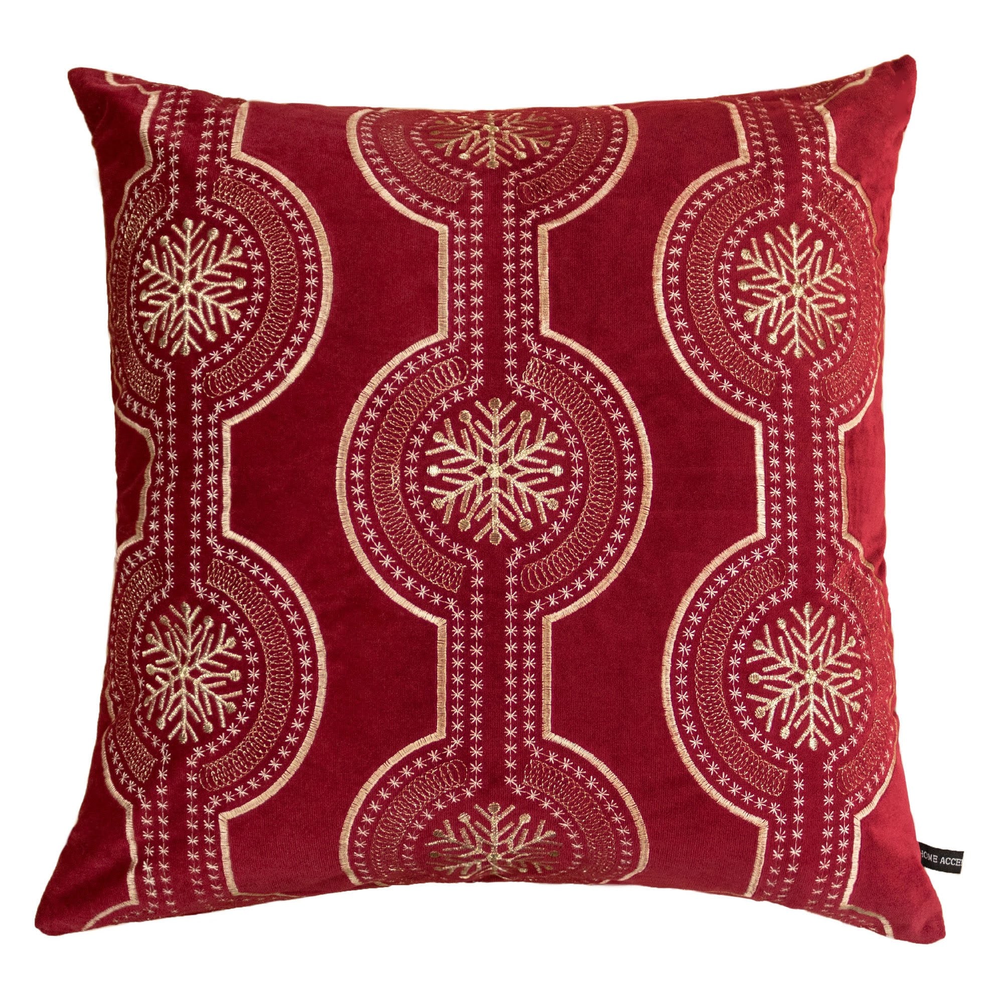 LuXeo 20-in x 20-in Red Square Indoor Decorative Pillow