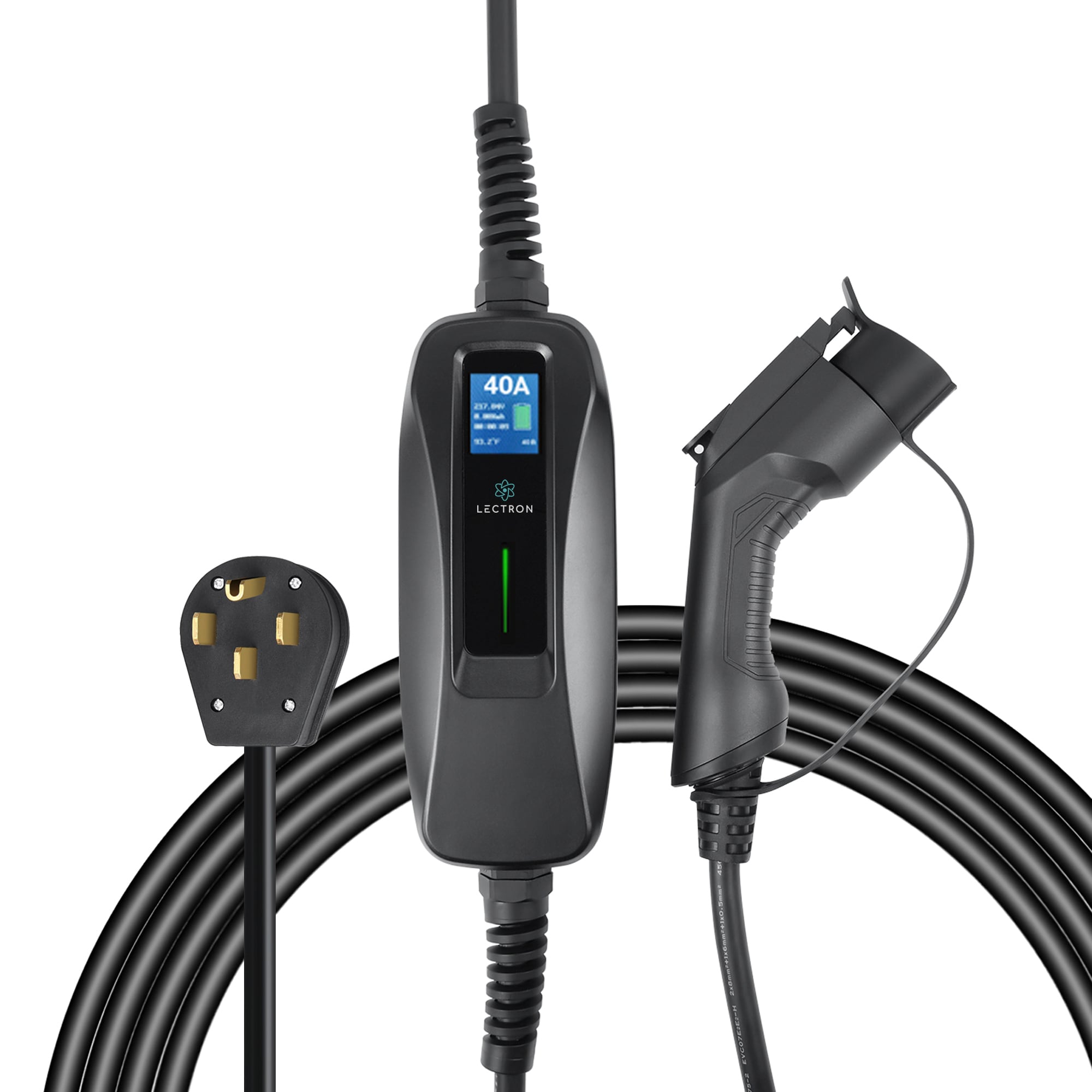 Lectron NEMA 14-50 Plug J1772 Cable EV Charger Level 40 Amps/ 240-volt EV  Electric Vehicle Charging Station with 18-ft Cable in the Electric Car  Chargers department at