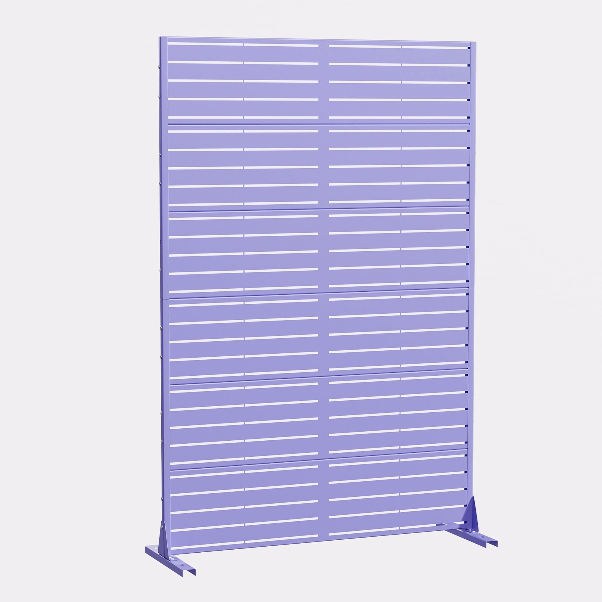Misty Moon Anti Sun Exposure Outdoor Privacy Fence 72 x 47 Purple Steel ...