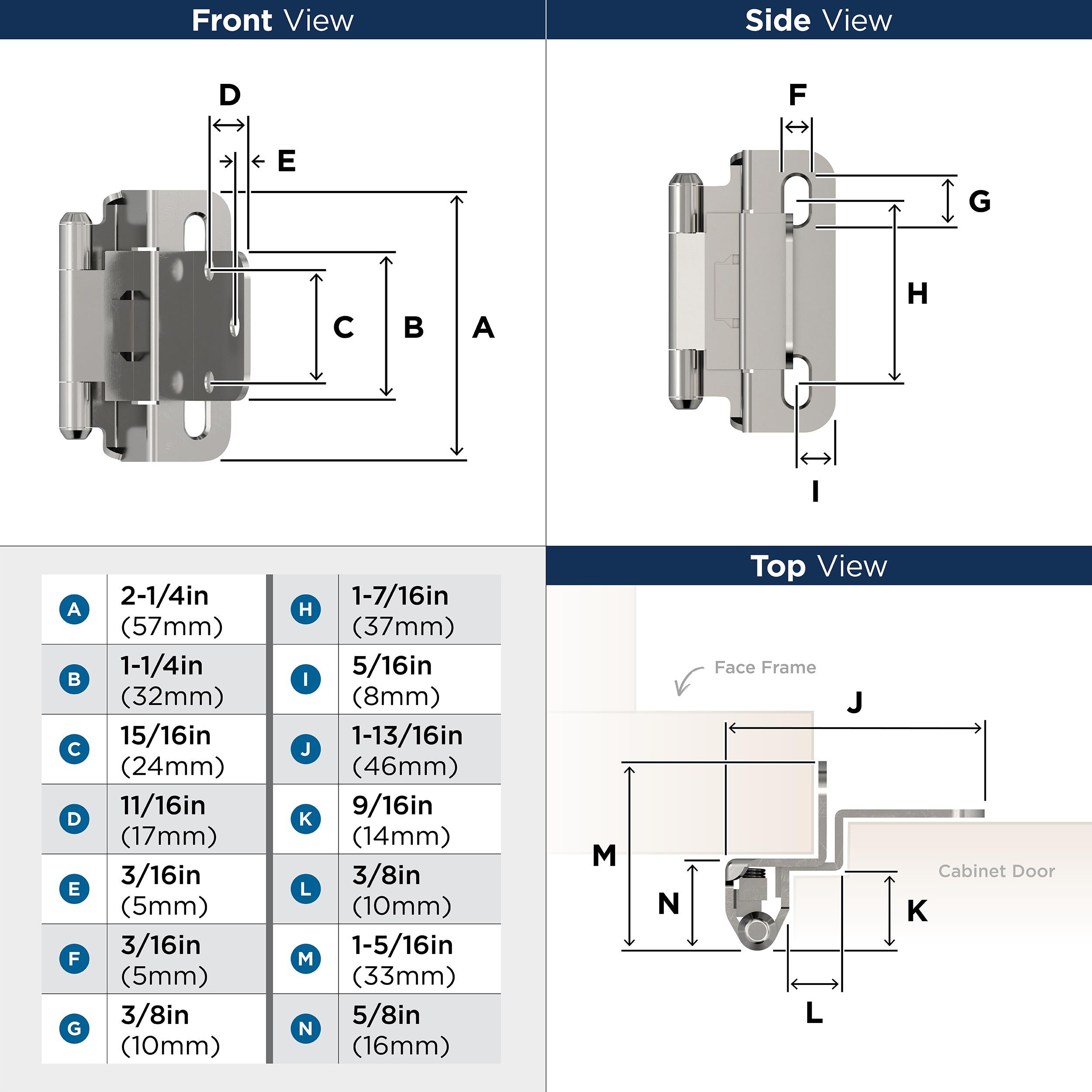 Amerock BPR756526 Cabinet-Hinges - View #3