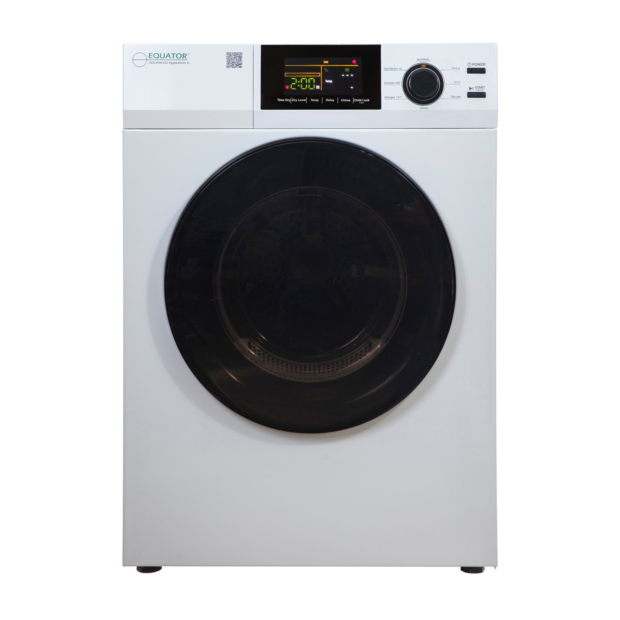 Equator Advanced Appliances ED 870 4-cu ft Stackable Portable Vented Electric Dryer ( White )