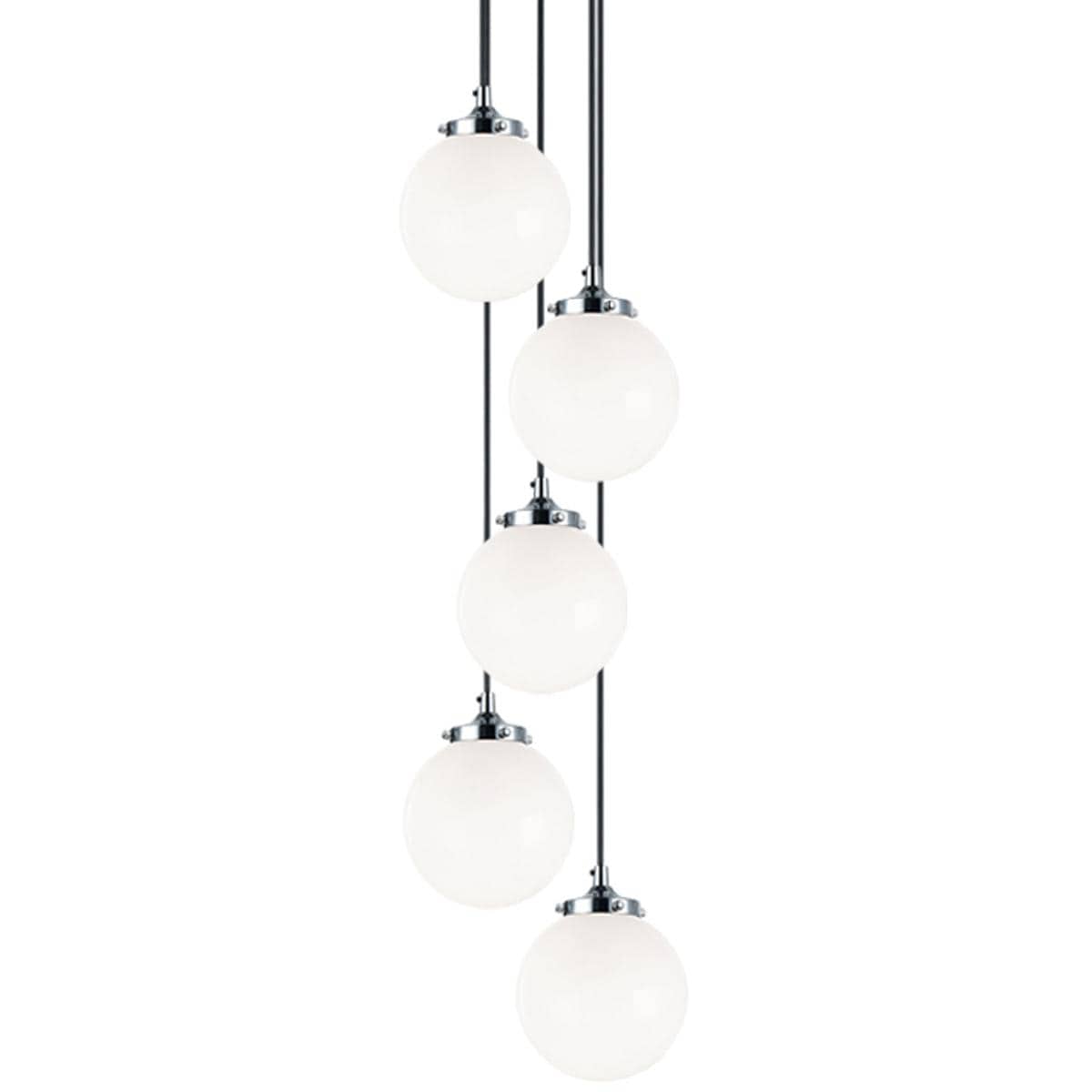 Matteo  Lighting C63005CHOP The Bougie Pendant Chrome