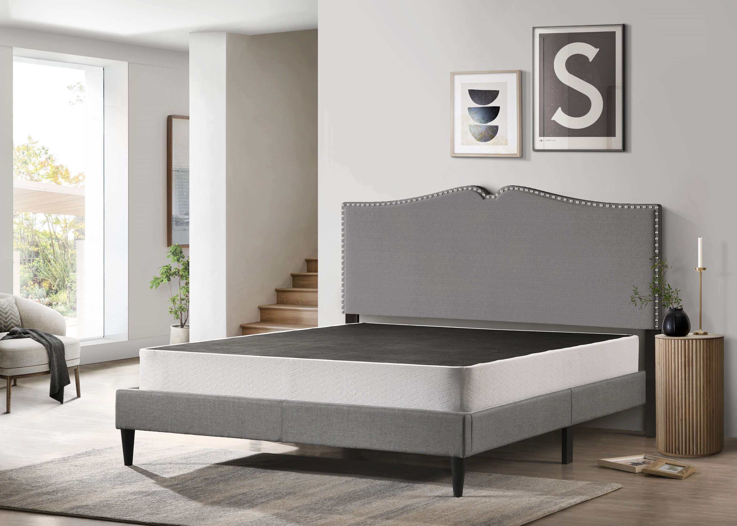 Home Design 80173MSB-711 8-Inches Standard profile King Box Spring