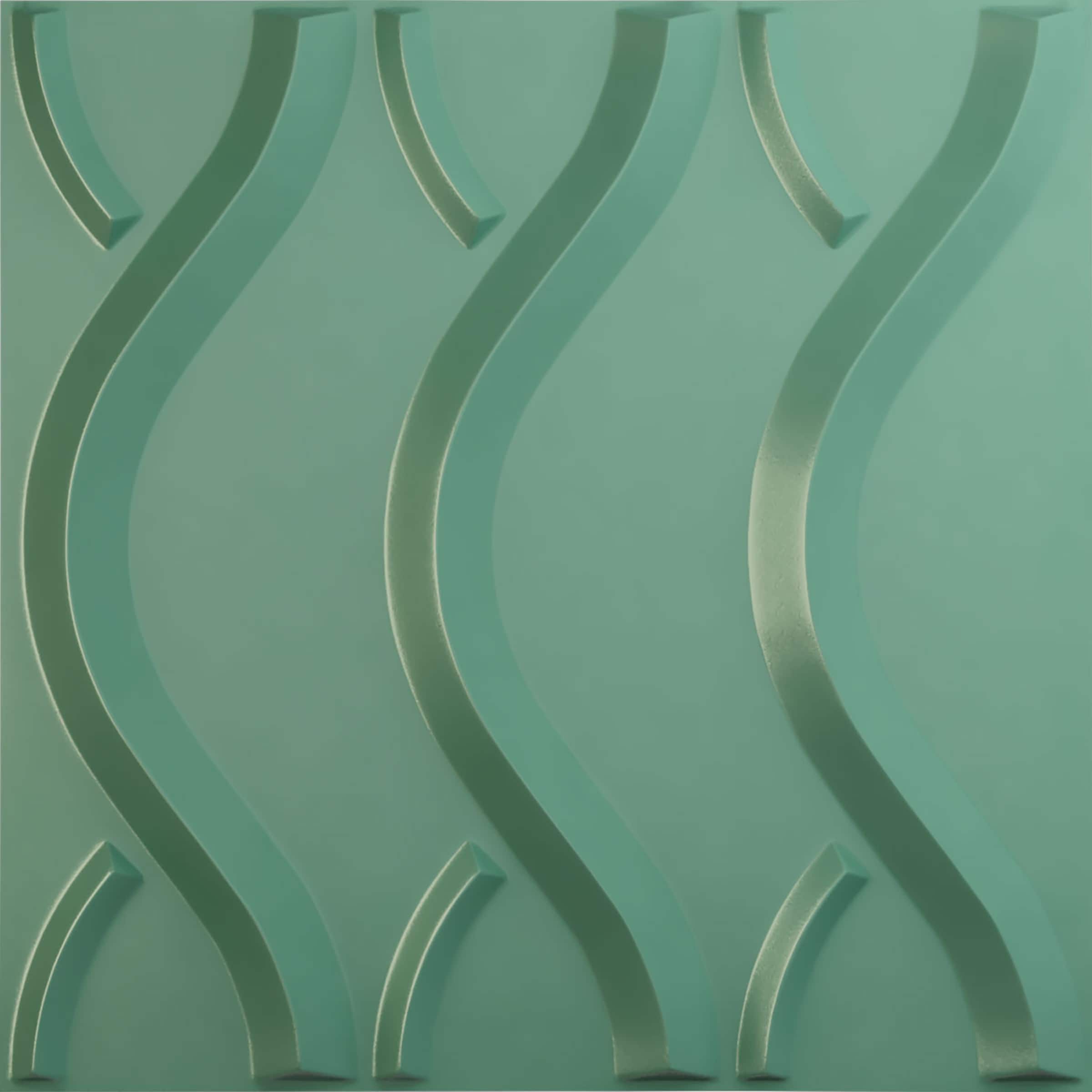 Ekena Millwork WP20X20NXFSM 19-5/8-in x 19-5/8-in Embossed Paintable/Stainable Green PVC Wall Panel (