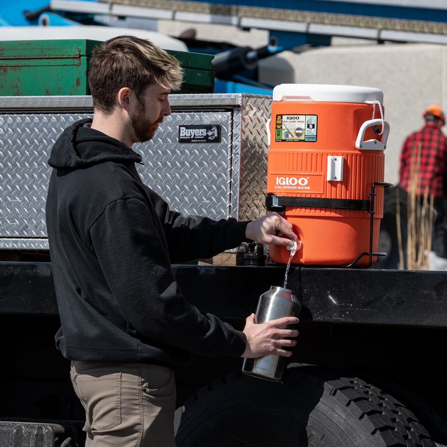 Water Cooler Holder Rack for Truck/Trailer or Mower 5 Gallon