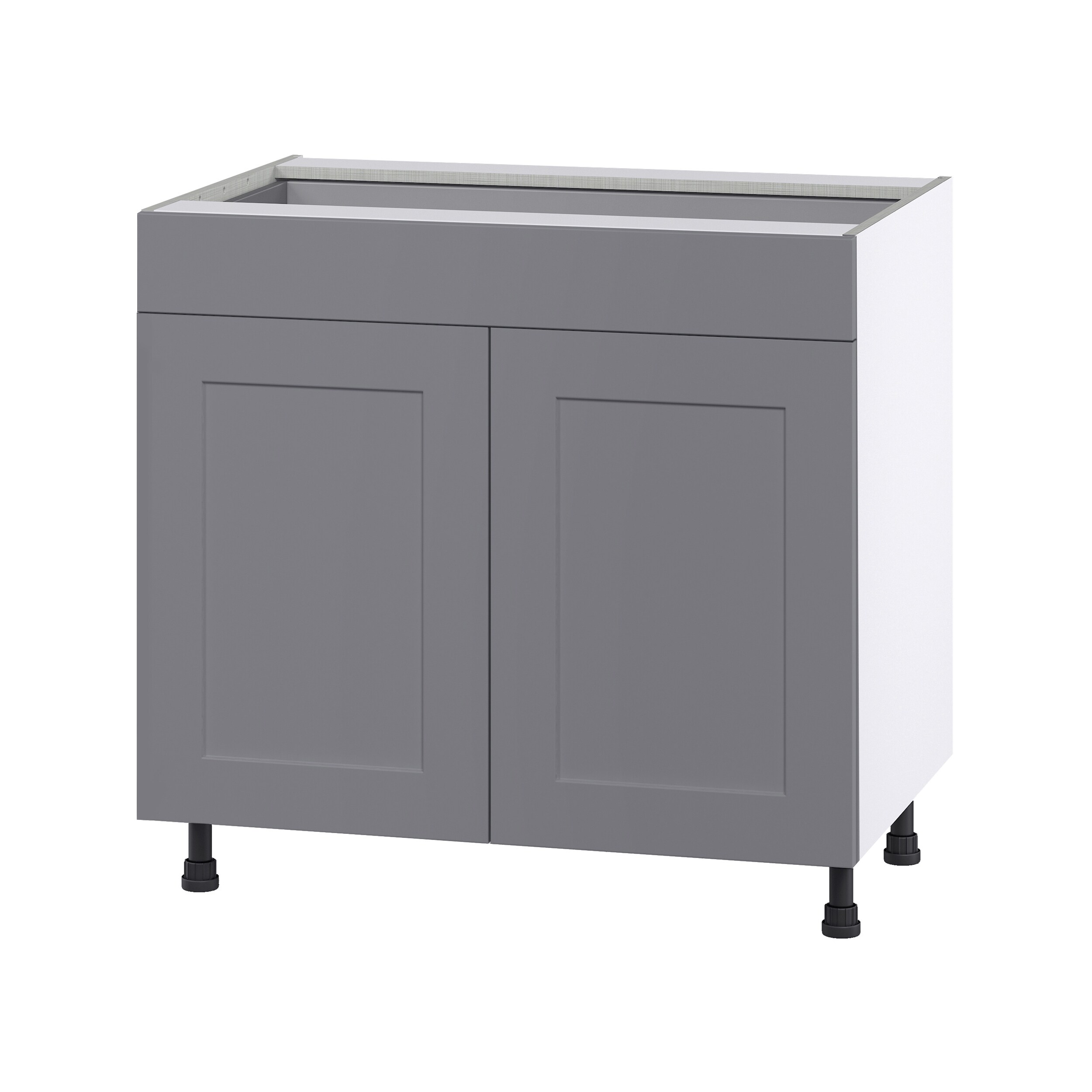 Hugo&Borg DSB36-BM Beaumont 36-in W x 34.5-in H x 24-in D Slate Gray Base Fully assembled Cabinet (Flat Panel Shaker)