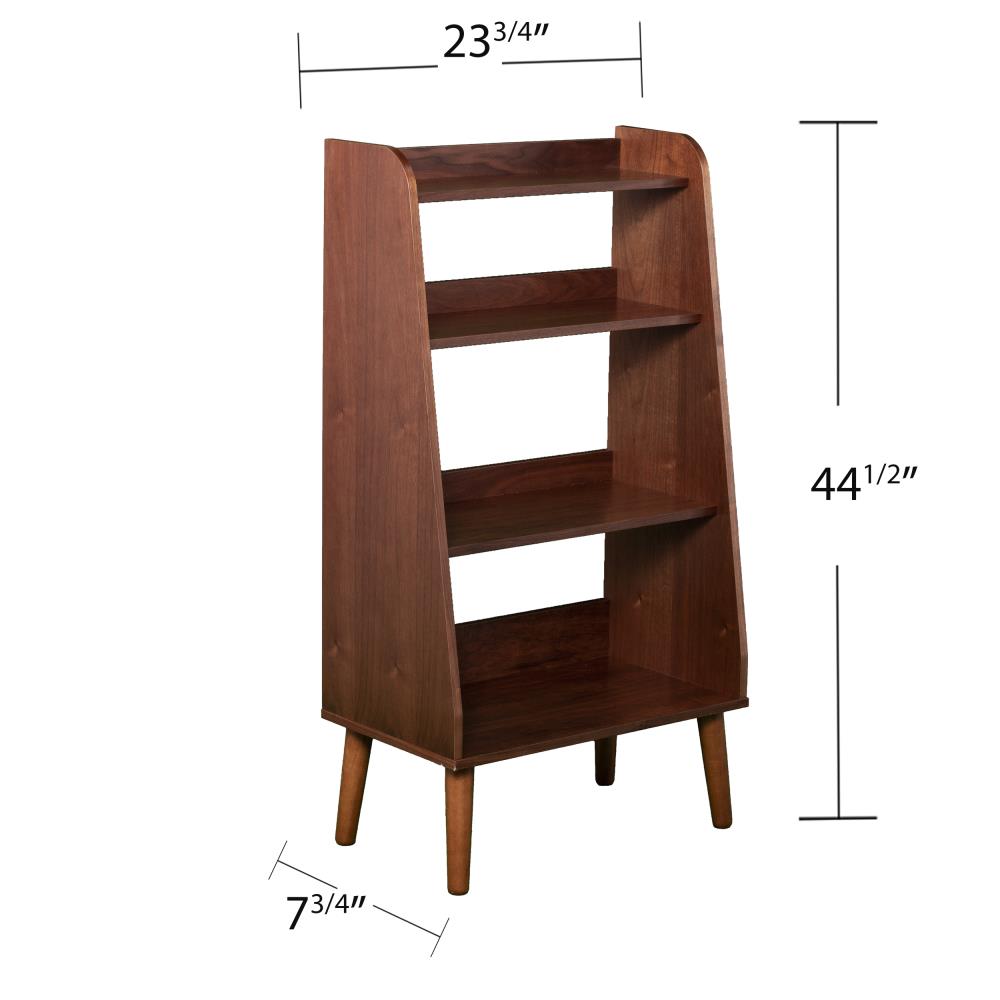 4-shelf With Storage Cabinet Light Oak Finish Bookcase - 73