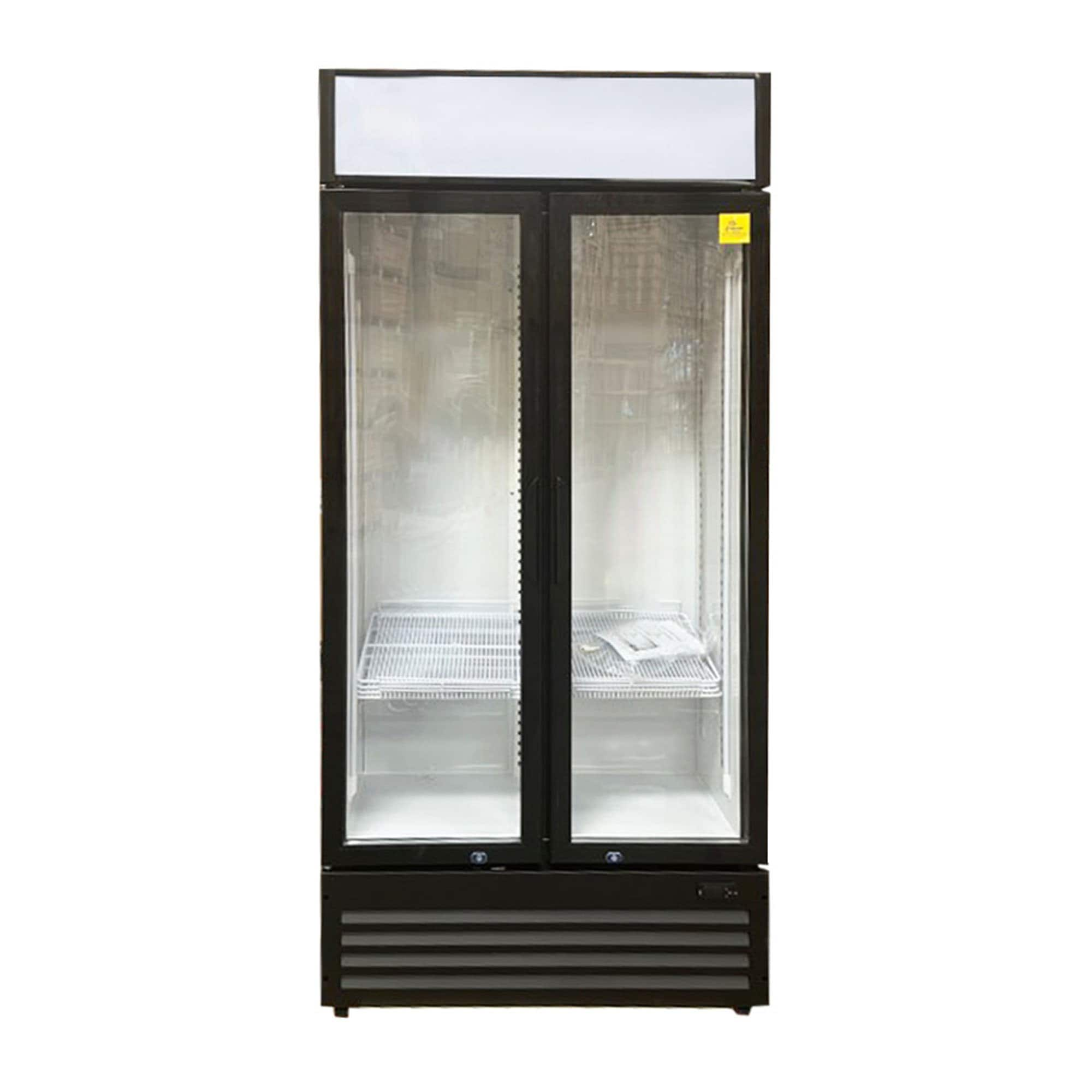 Cooler Depot 18-cu ft Commercial Refrigerator 2 Glass-Door Merchandiser ...