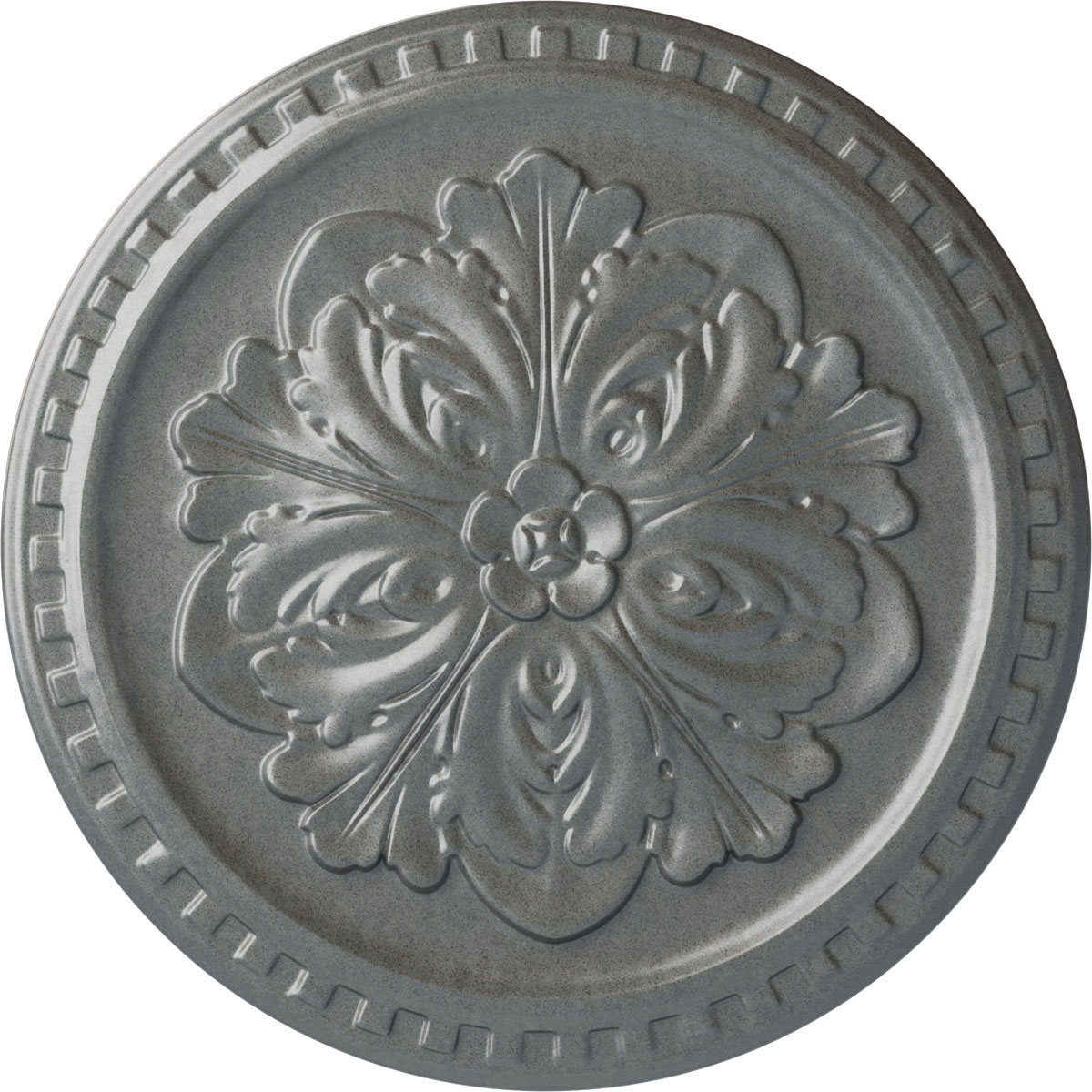 Ekena Millwork CM16ERPLS Emeryville 16.875-in W x 16.875-in L Painted Platinum Polyurethane Whole Ceiling Medallion