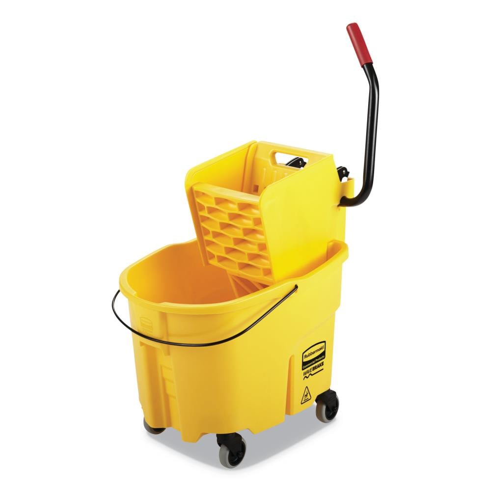 28 qt. Rubbermaid Professional Plus Commercial Wringer Mop Bucket FG728100YEL 