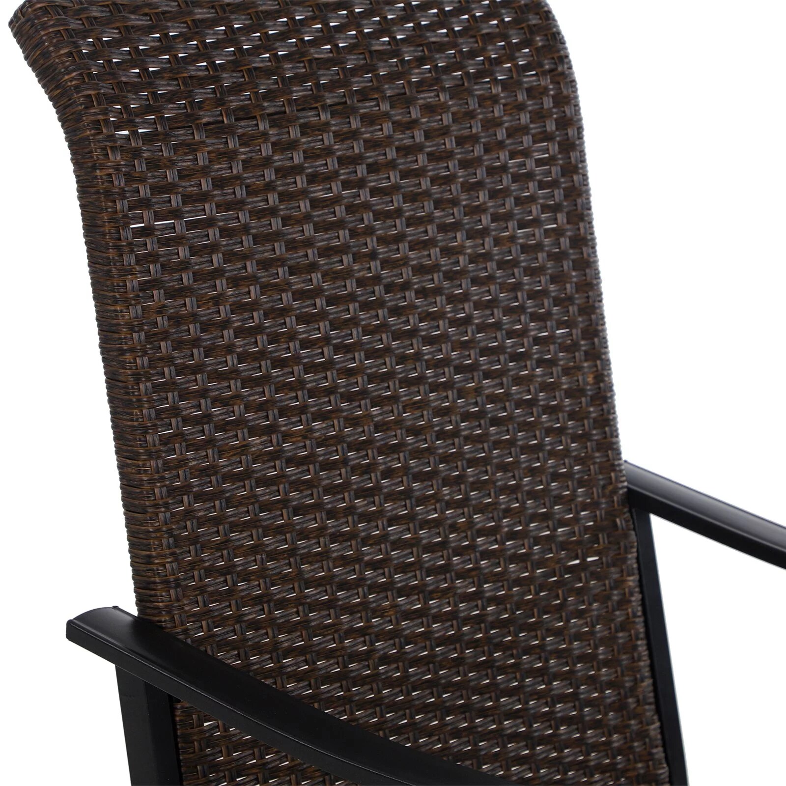 Sunshine Valley HOBART 7Piece Brown Rattan Patio Dining Set Steel