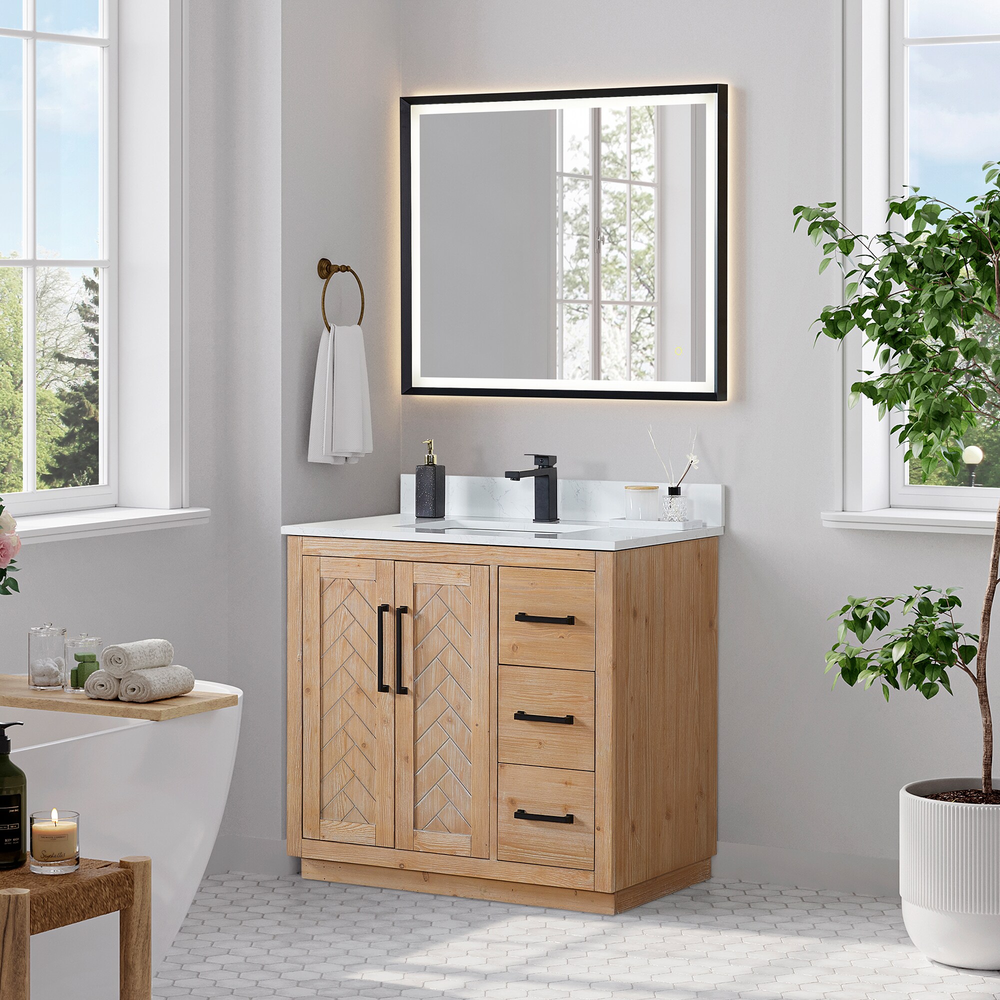 Altair 565036-LB-GW Bath-Vanity-Combo - View #2