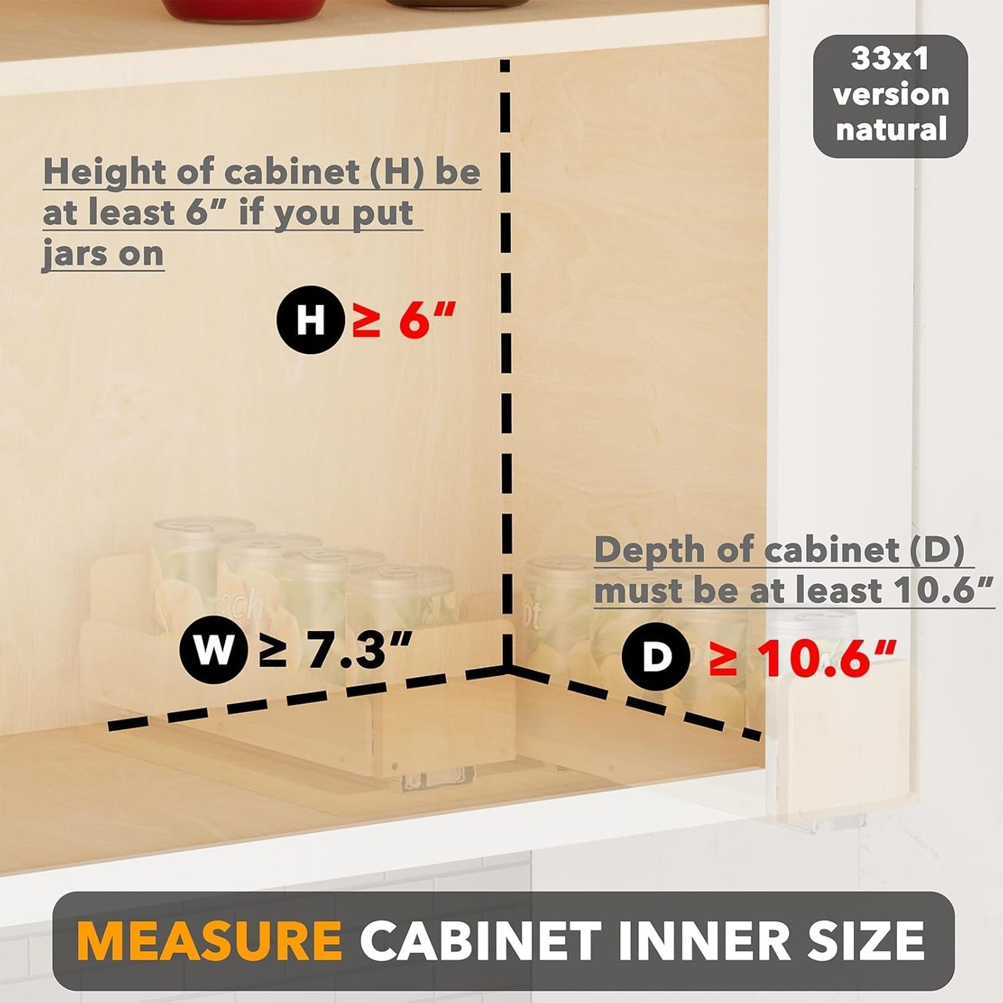 Numhew NHBEN44993 Pull-Out-Cabinet-Baskets - View #4
