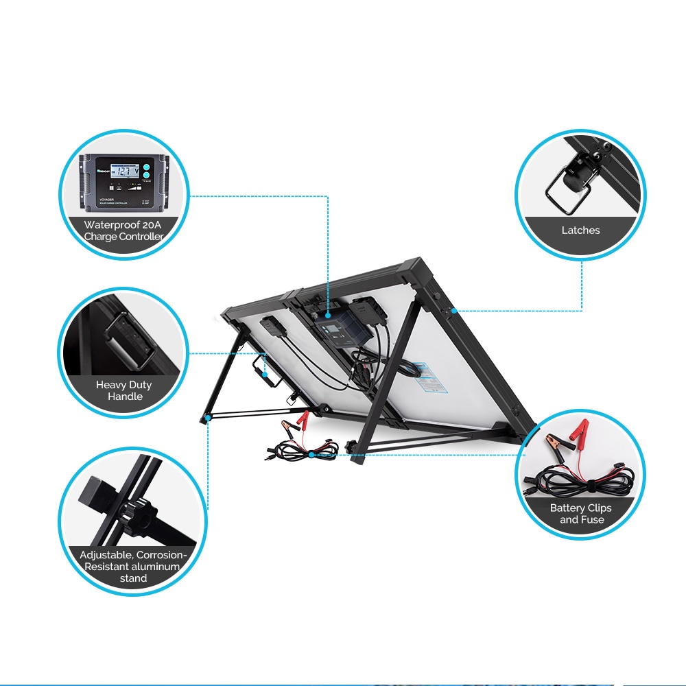 Renogy KIT-STCS100MB-VOY20 Portable-Solar-Panels - View #7