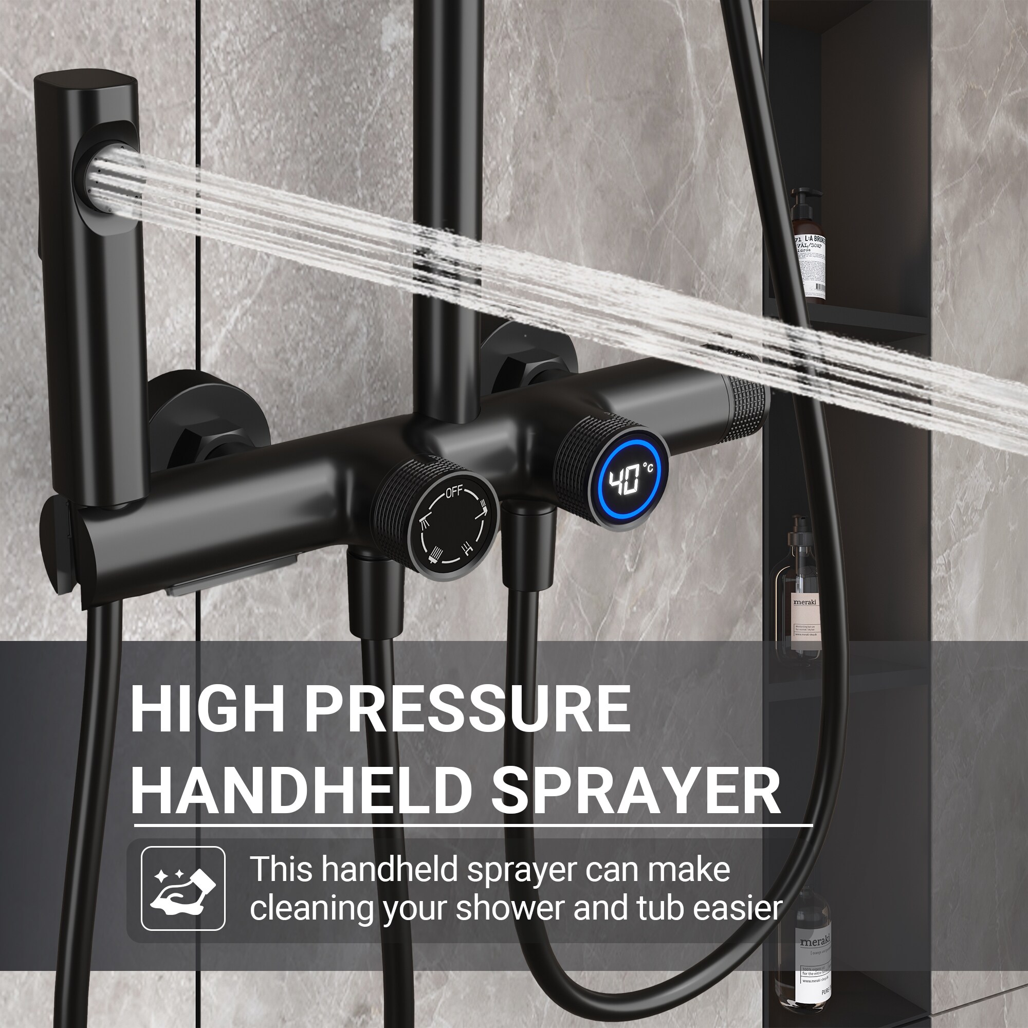 Mondawe AM-S0082C-10GB Showerhead-Bar-Panels - View #9