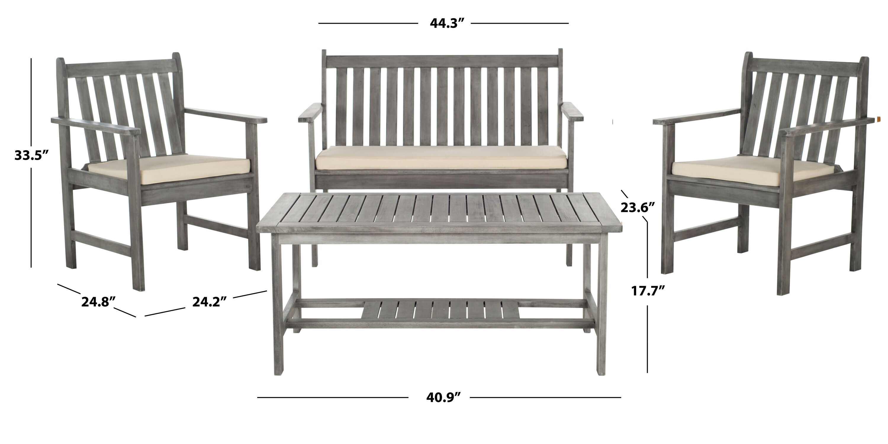 Safavieh PAT7006B Patio-Conversation-Sets - View #9