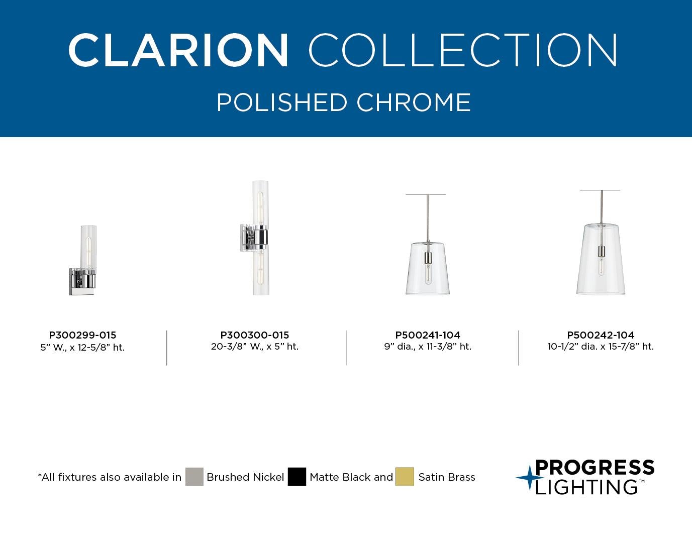 Progress Lighting Parallel LED Collection 32 Polished Chrome