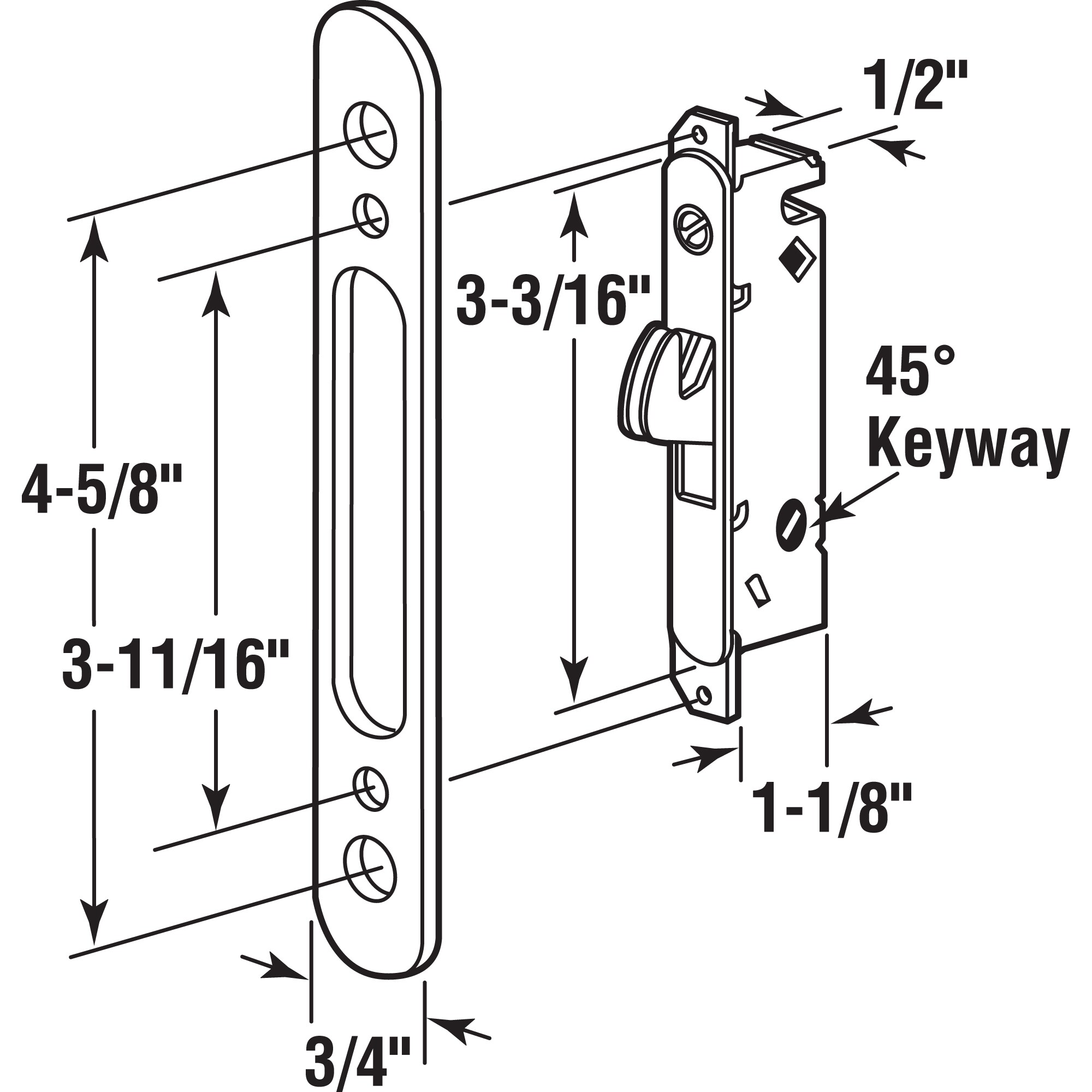 Prime-Line E 2164 Sliding-Patio-Door-Cylinder-Locks - View #5