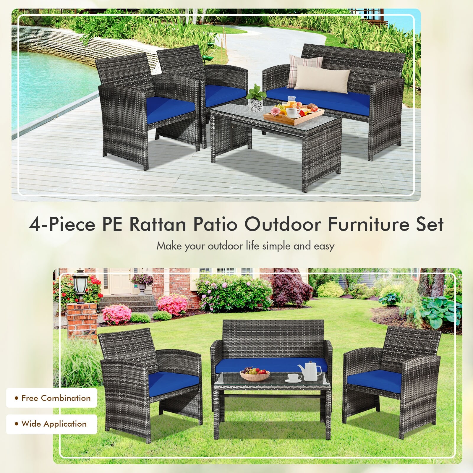 Slickblue D-CO-YN83236WH Patio-Conversation-Sets - View #7