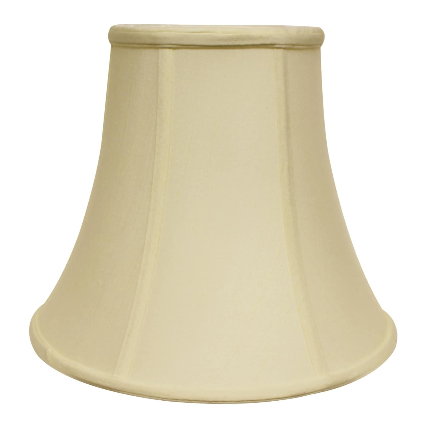 HomeRoots 4000469592 8-Inches x 10-Inches Ivory Silk Bell Lamp Shade