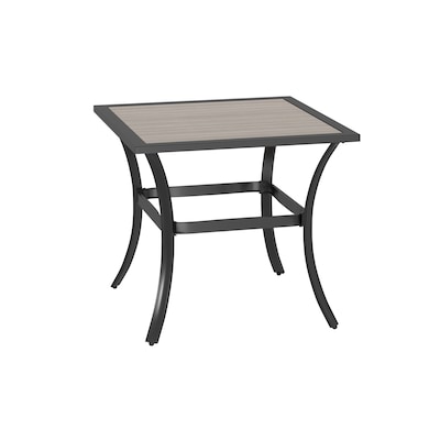 Style Selections Elliot Creek Square Outdoor End Table 20 86 In W X L With The Patio Tables Department At Com - Porch Furniture End Tables