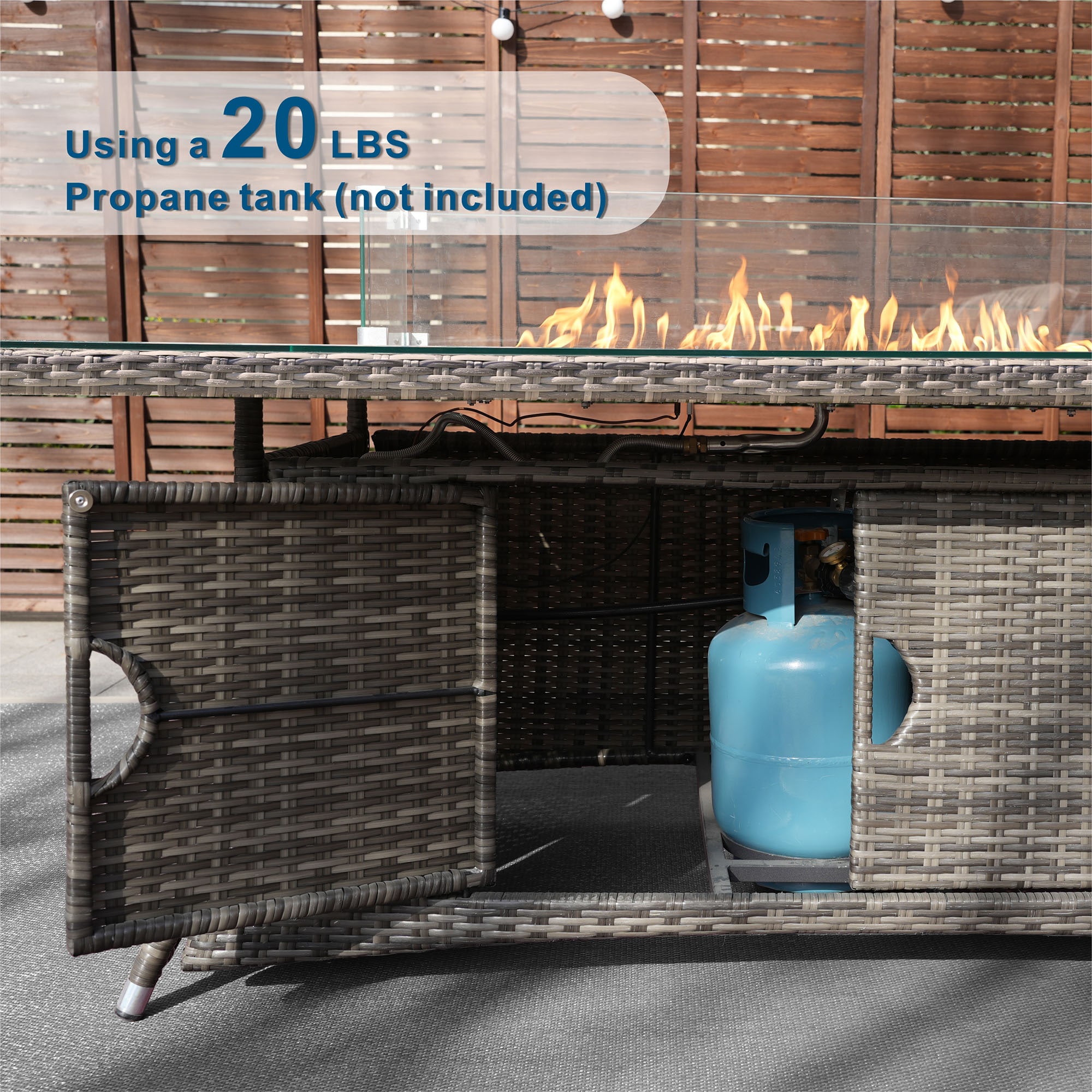 Direct Wicker DWG-2403B-GR Patio-Conversation-Sets - View #8