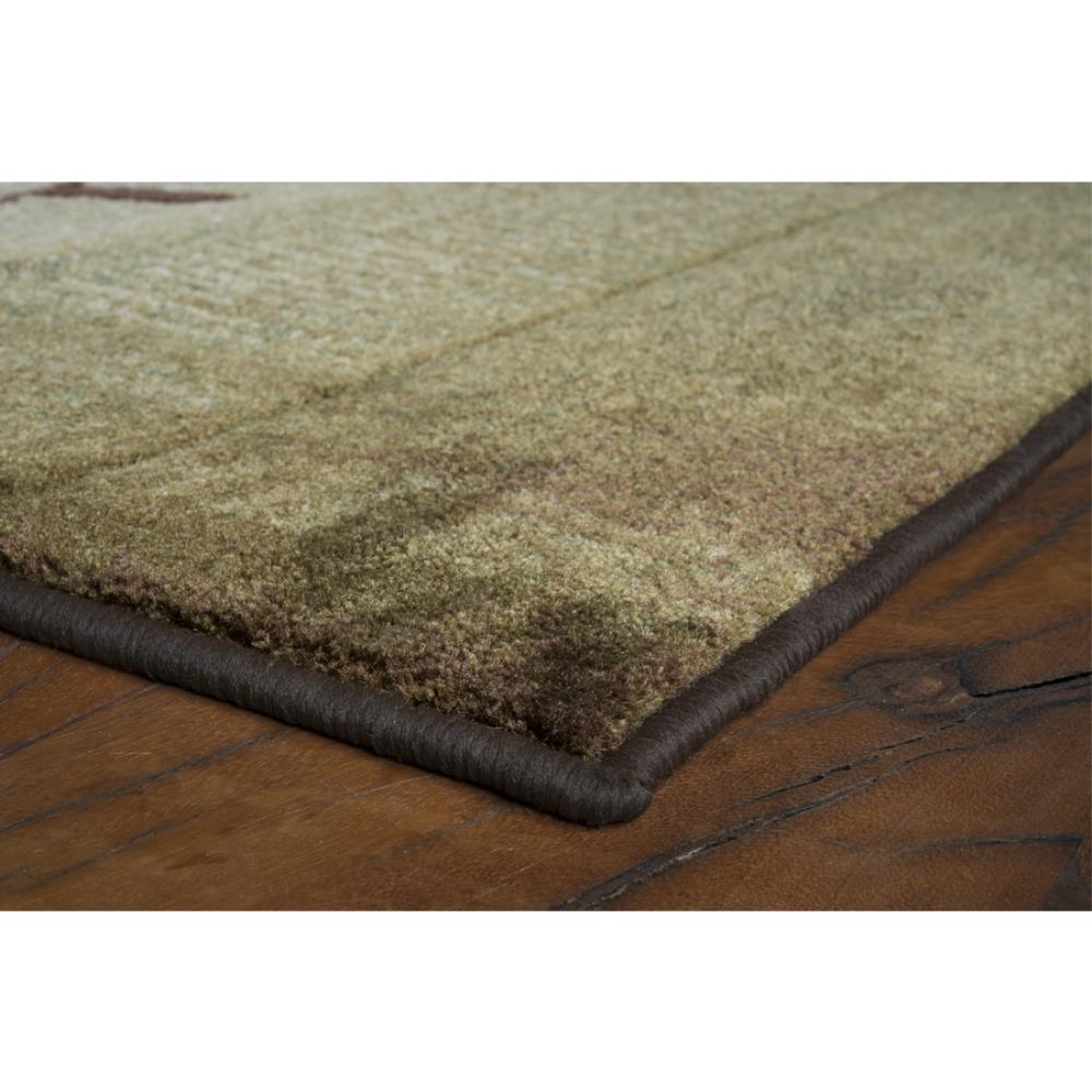 allen + roth Holder 8 X 10 Green Indoor Border Area Rug at