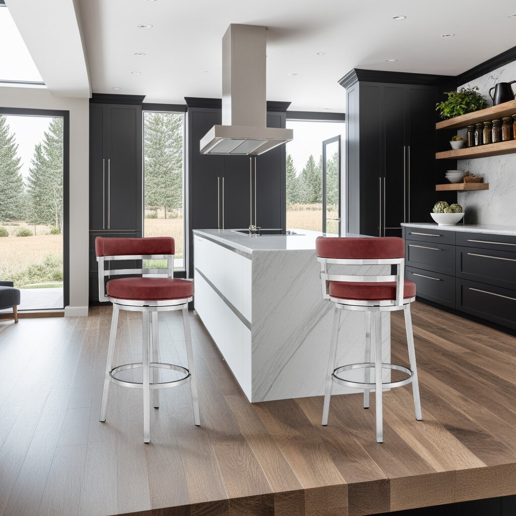 Armen Living LCMABABSRED26 stools - View #7