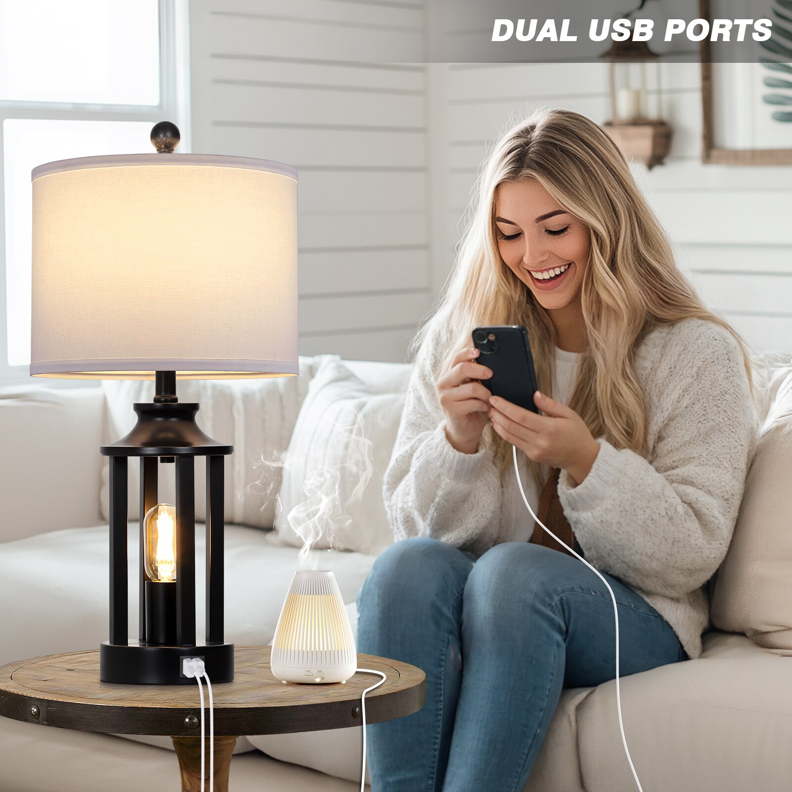 UrFurnishings TD-133 Table-Lamps - View #4