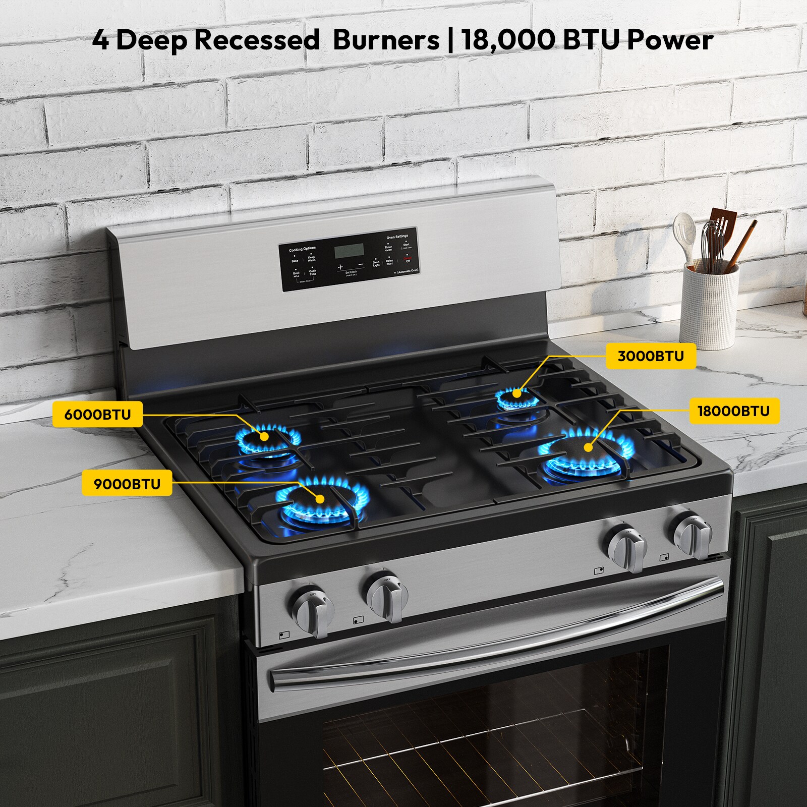 Empava EMPV-30GR14 Freestanding-Gas-Ranges - View #4