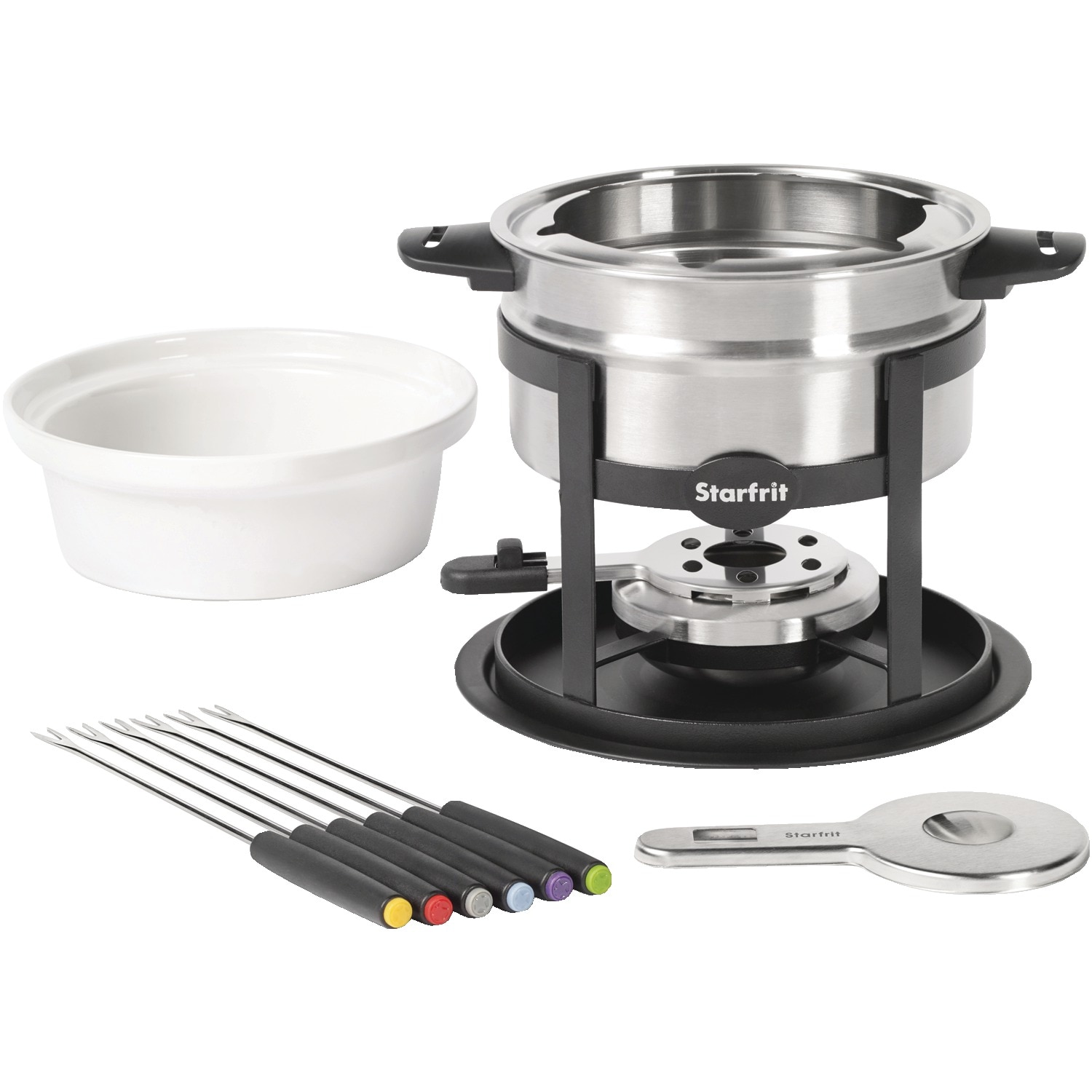 Starfrit SRFT092521  3-in-1 Twelve Fondue Set, Stainless Steel