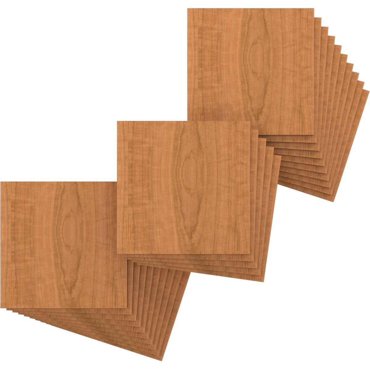Ekena Millwork HBW12X12X375DCH 11-3/4-in x 11-3/4-in Smooth Paintable/Stainable Wood Wall Panel ( 25 -Pack, Covers 0.96-sq ft )
