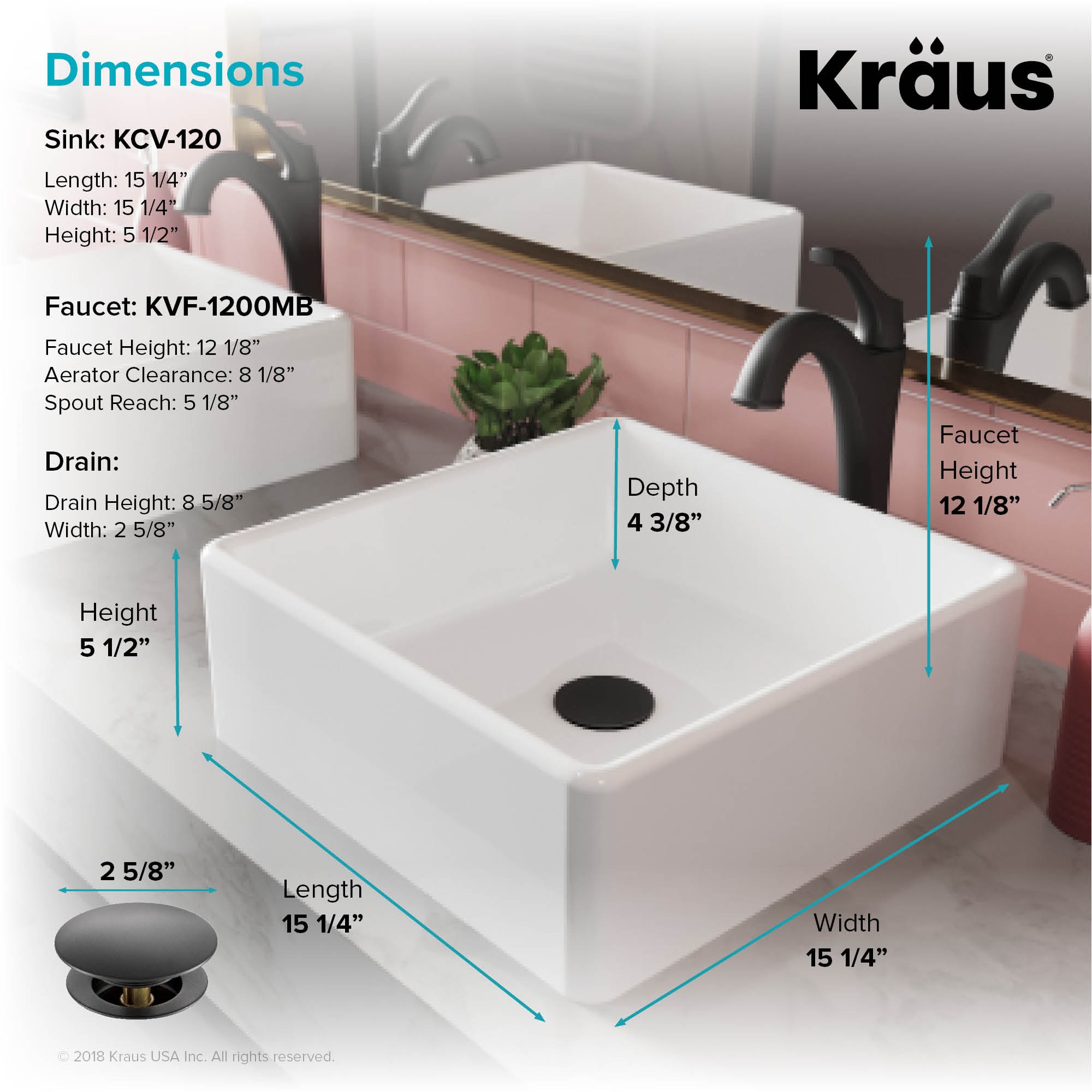 Kraus C-KCV-120-1200MB Bath-Sink - View #6