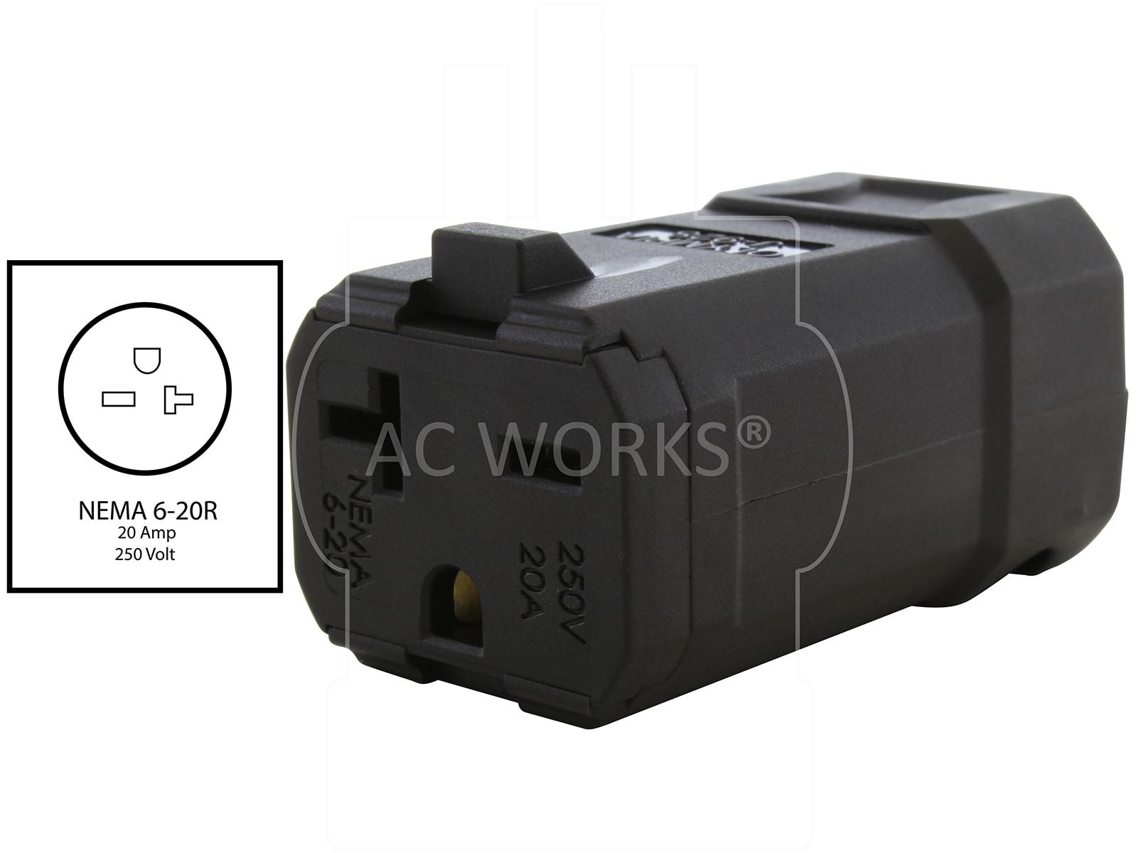 AC WORKS ASQ620R-BK Electrical-Plugs-Connectors - View #2