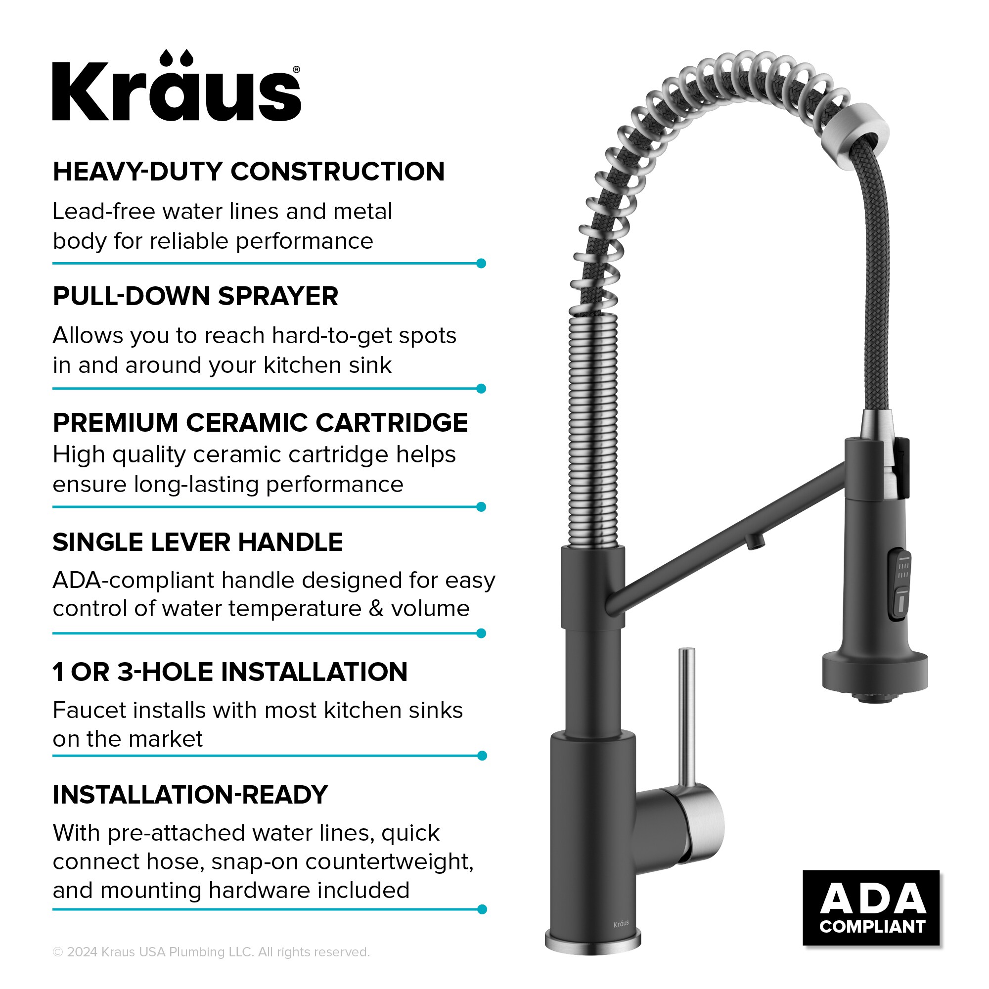 Kraus KFF-1610SFSMB Kitchen-Faucets - View #16
