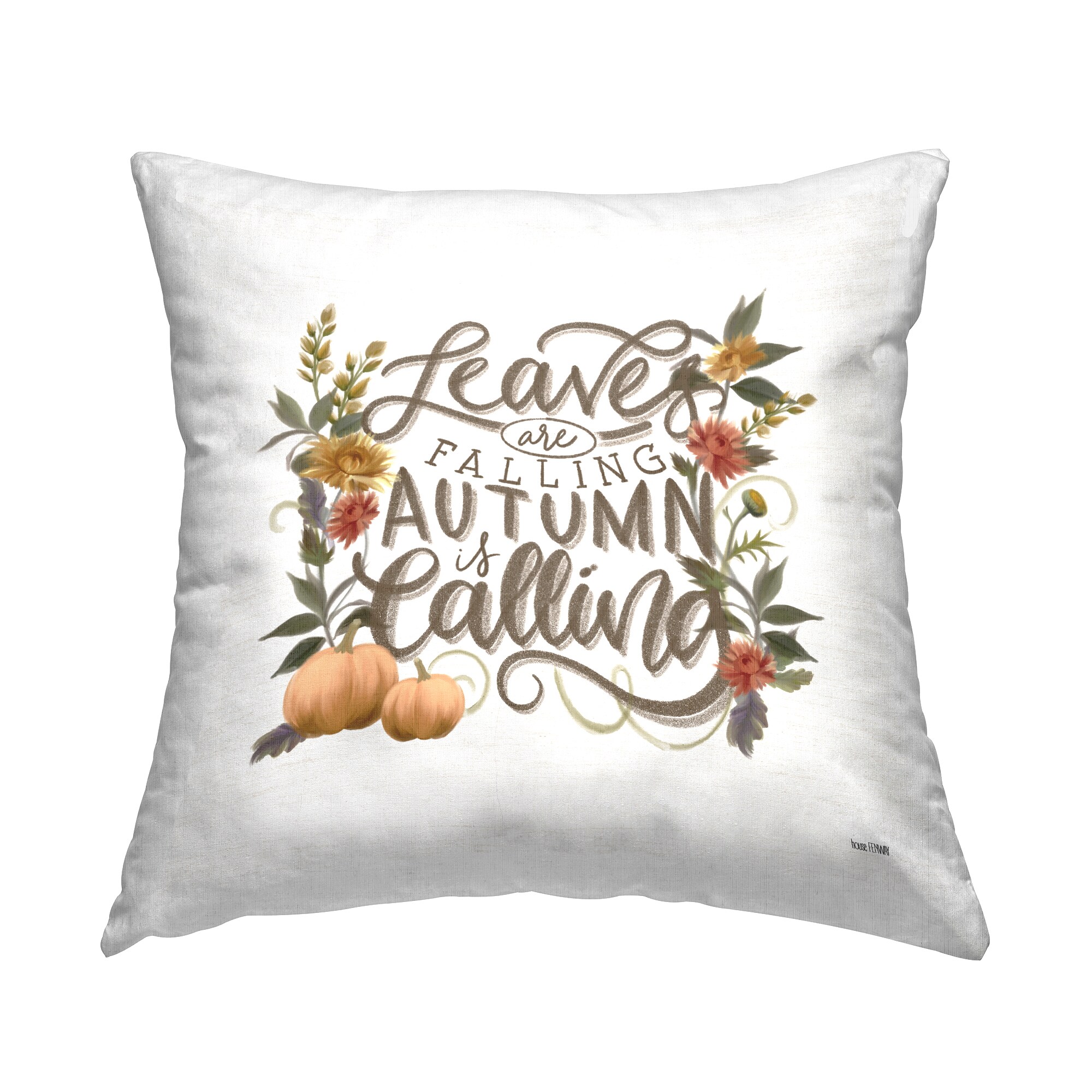 Stupell Industries PLB-655-SQW-18X18 18-in x 18-in Multi-Color Square Indoor Decorative Pillow