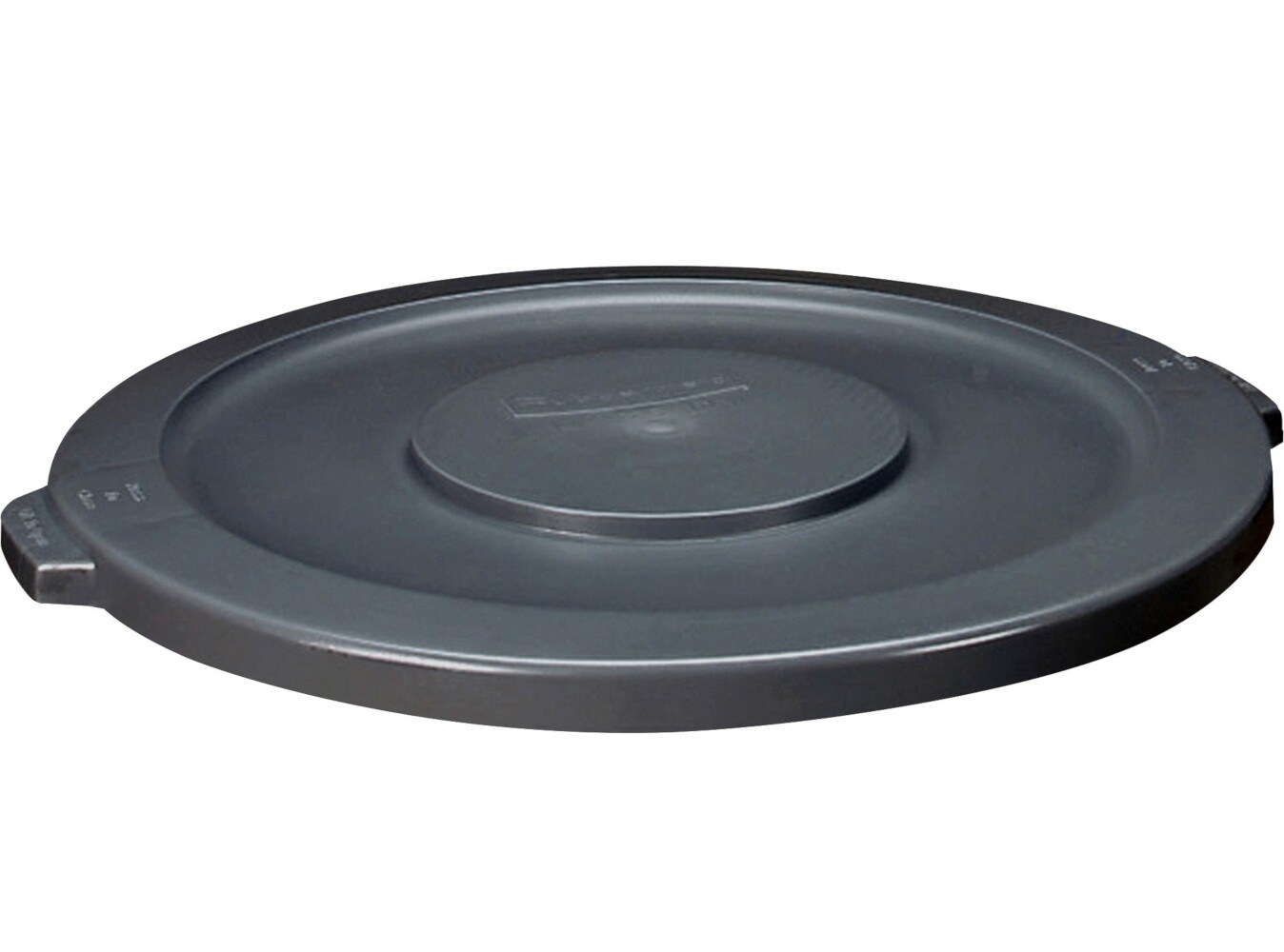 Rubbermaid Gray Plastic Outdoor Trash Can Lid In The Trash Can Lids Department At 