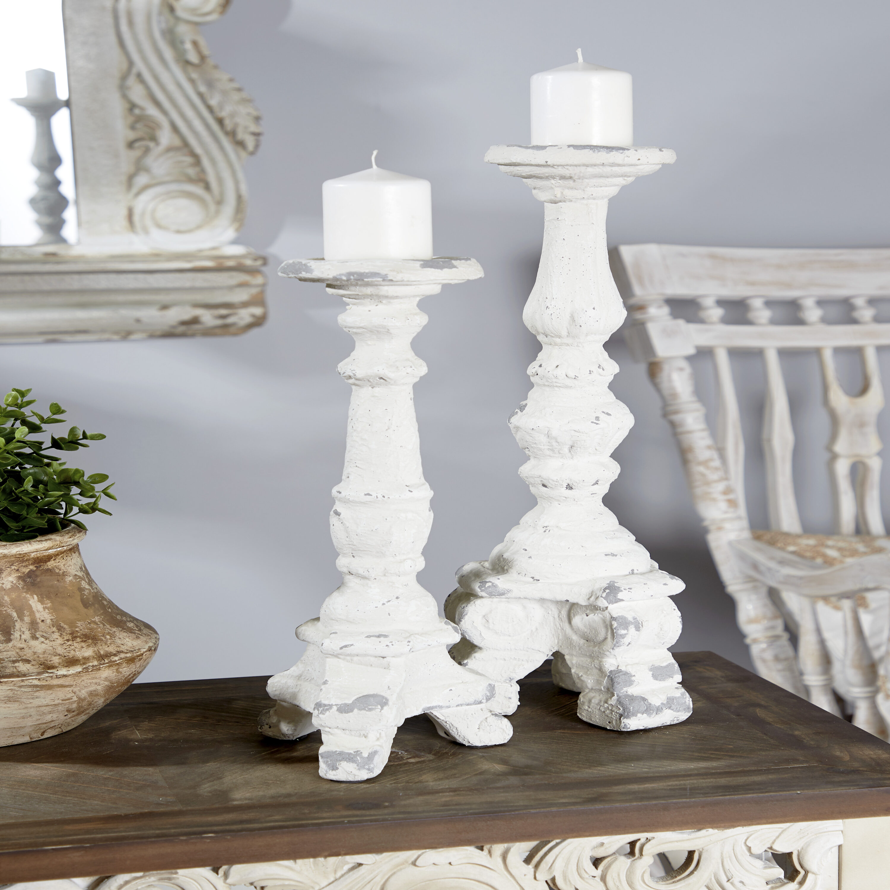Grayson Lane 1 Candle Glass Pillar Candle Holder at Lowes.com