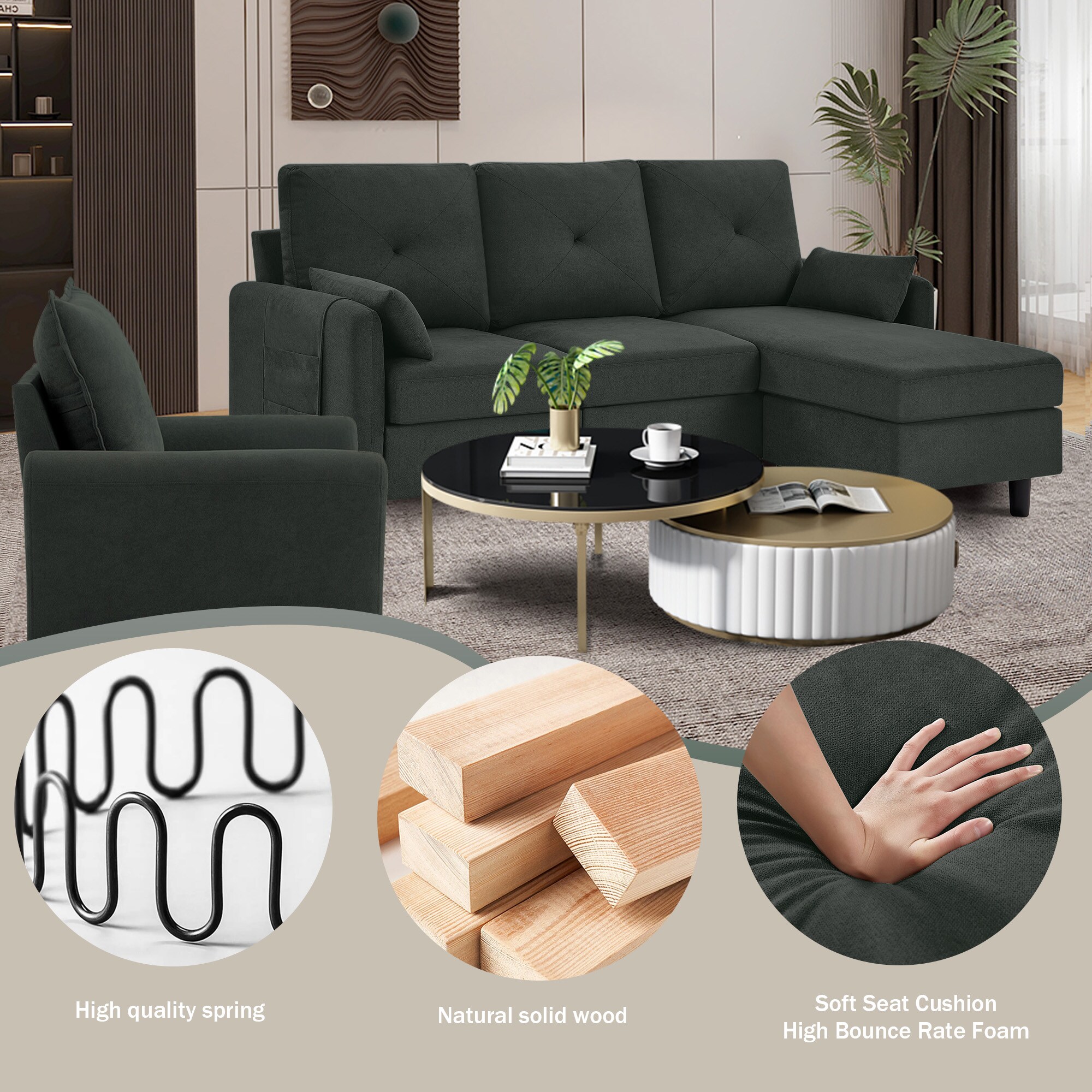 Jarenie YMX0223BK Living-Room-Sets - View #7