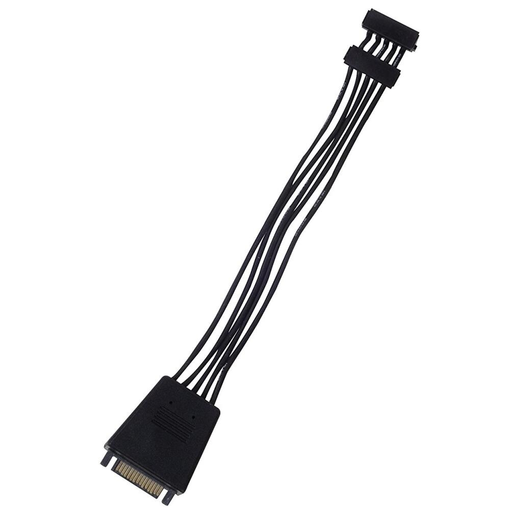 SilverStone SVSTT567 Silver Stone Technologies CP06-E2 SATA Power Adapter Cable with Capacitor 1 to 2