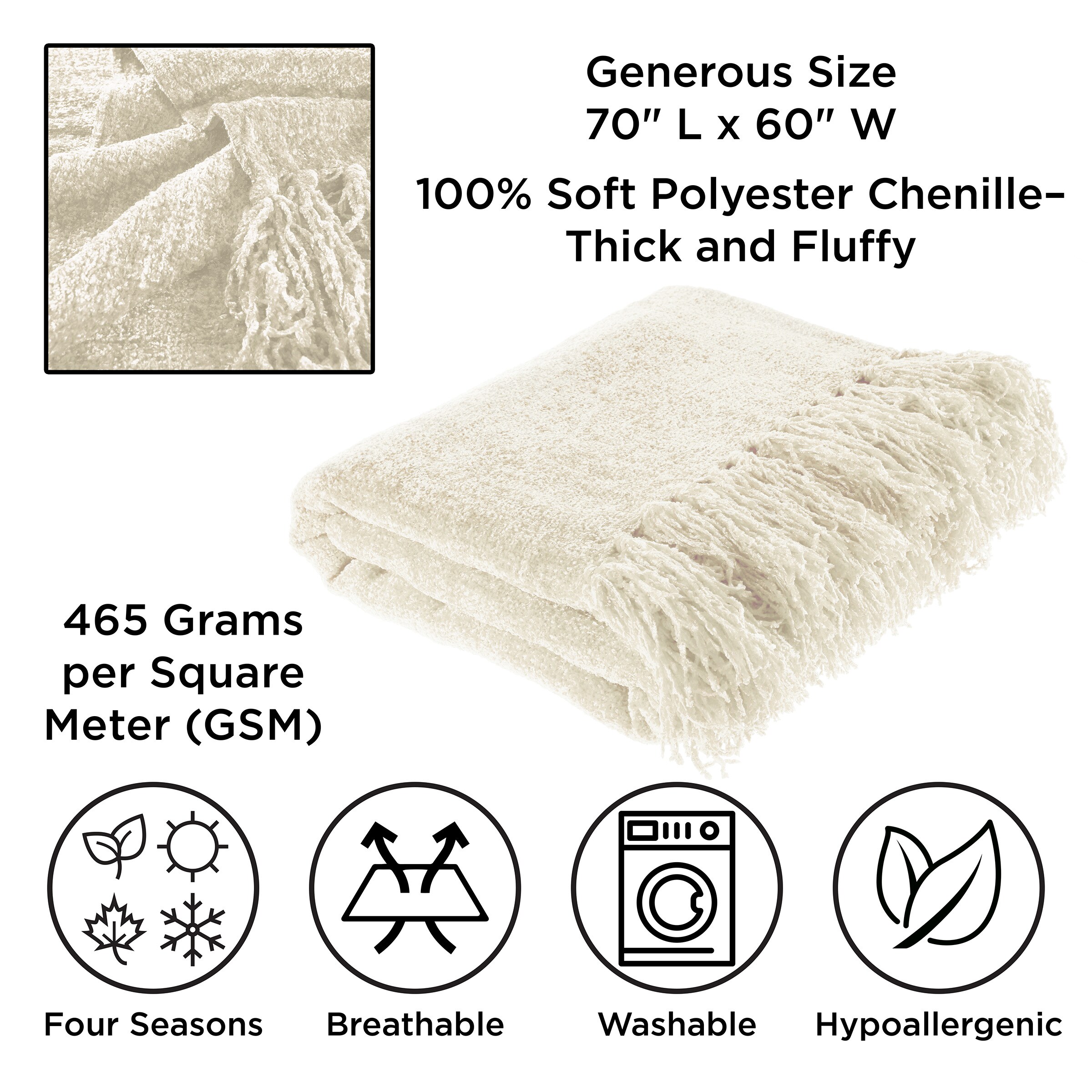 Hastings Home 377342TBP Blankets-And-Throws - View #3