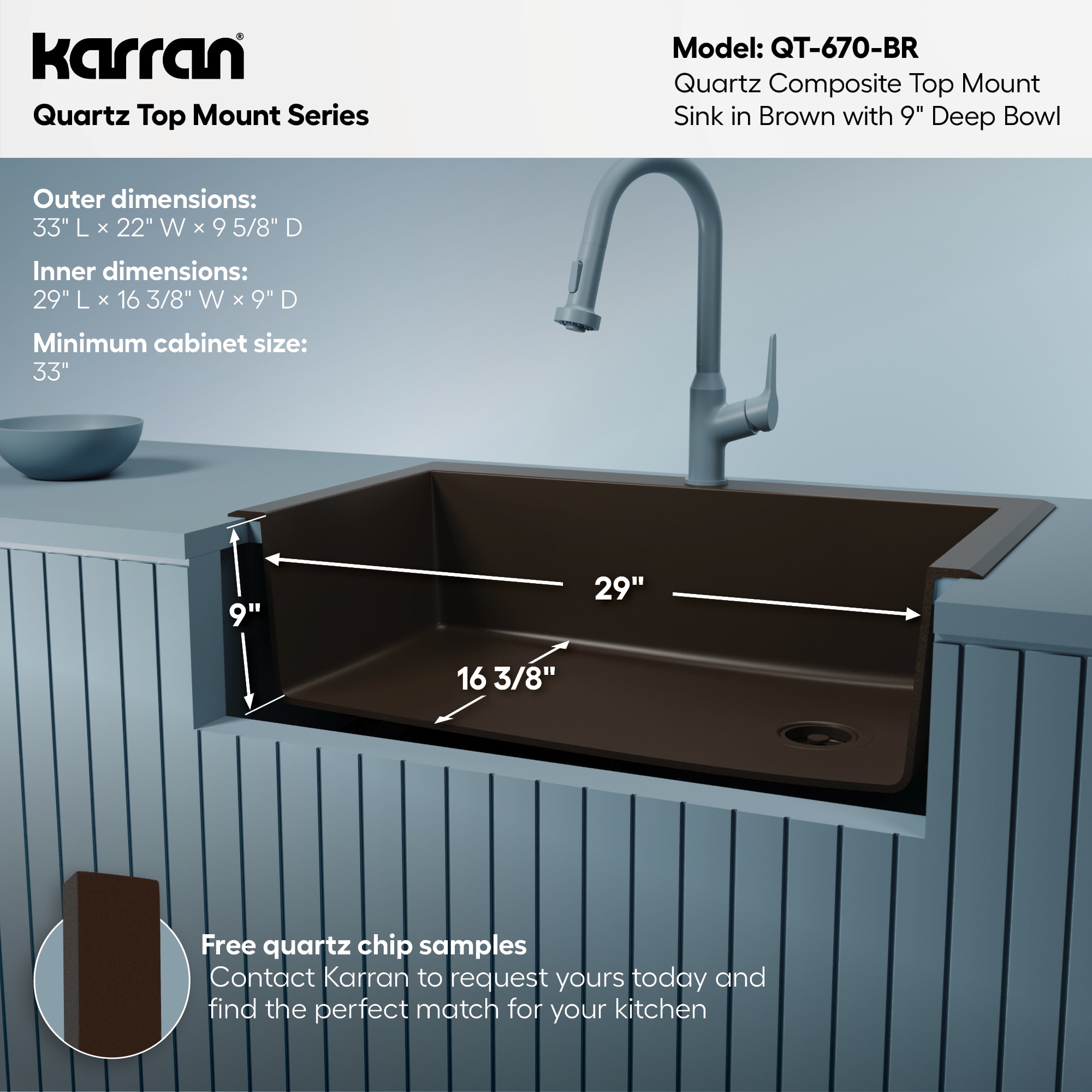 Karran QT-670-BR Kitchen-Sinks - View #7