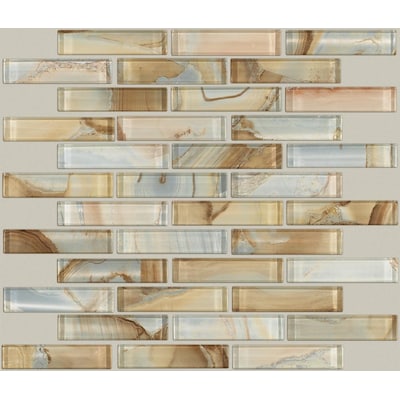Shaw Alloy Glass Unite 12 In X, Mercury Glass Tiles